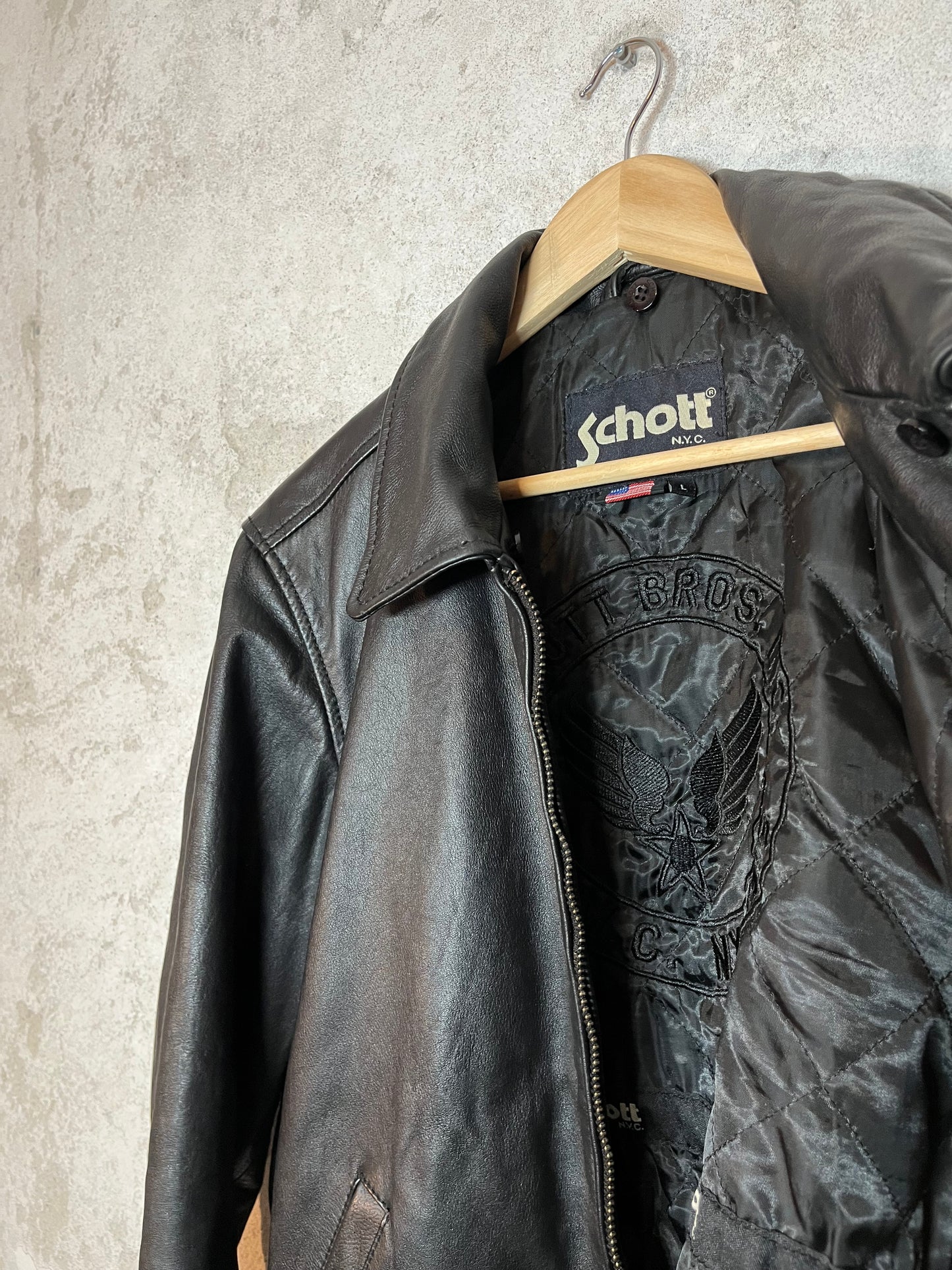 Schott NYC usa leather motor jacket - M