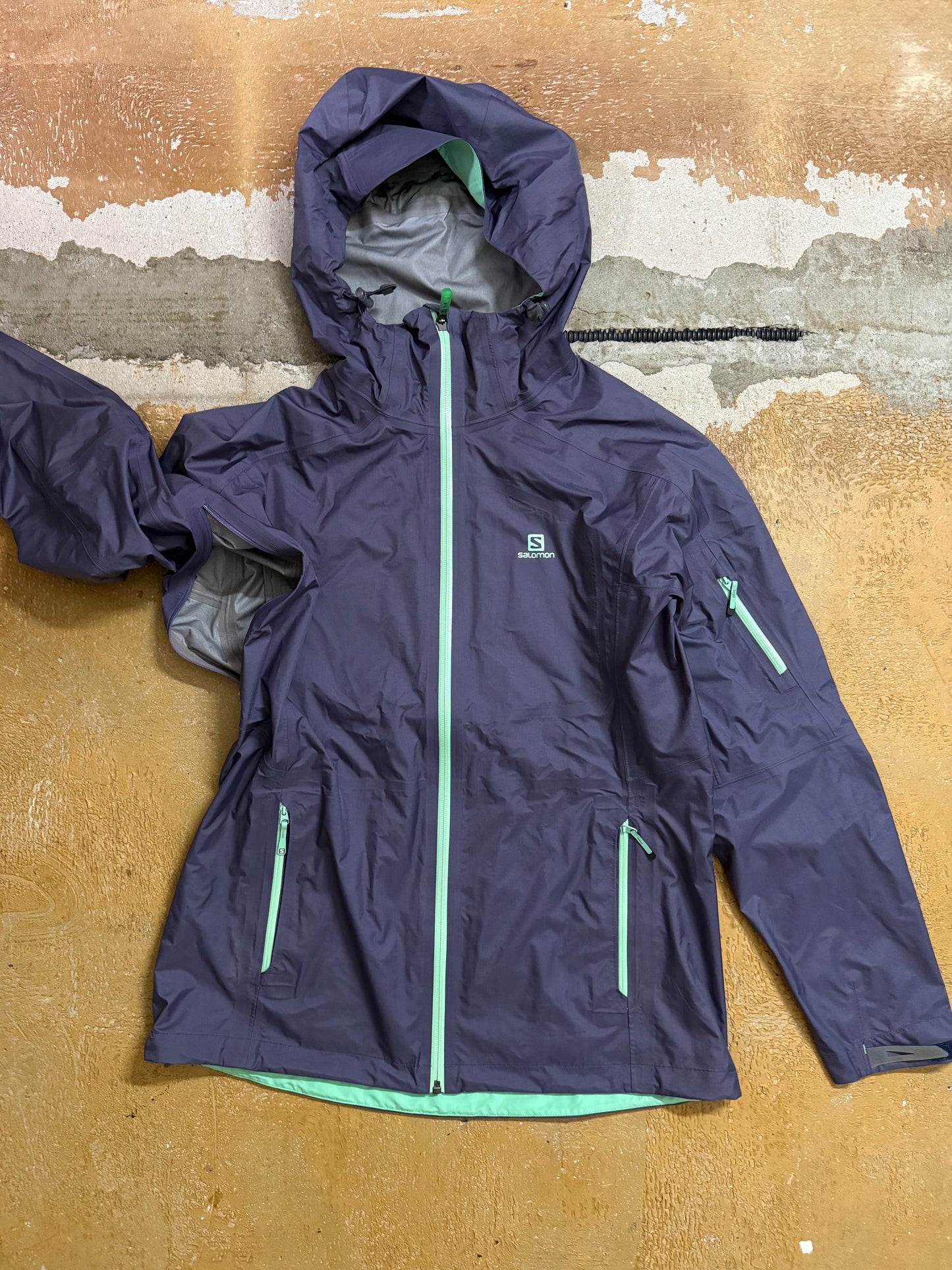 Salomon Clima Pro Storm rain jacket armpit zipper - M