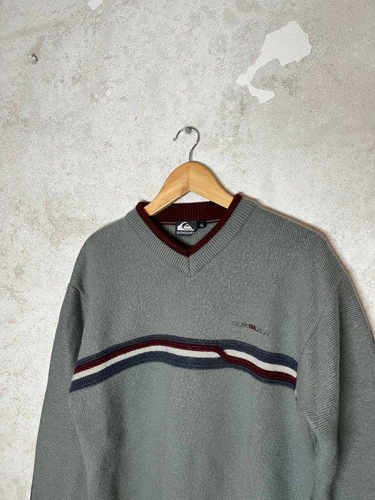 Quiksilver vintage V neck sweater - S