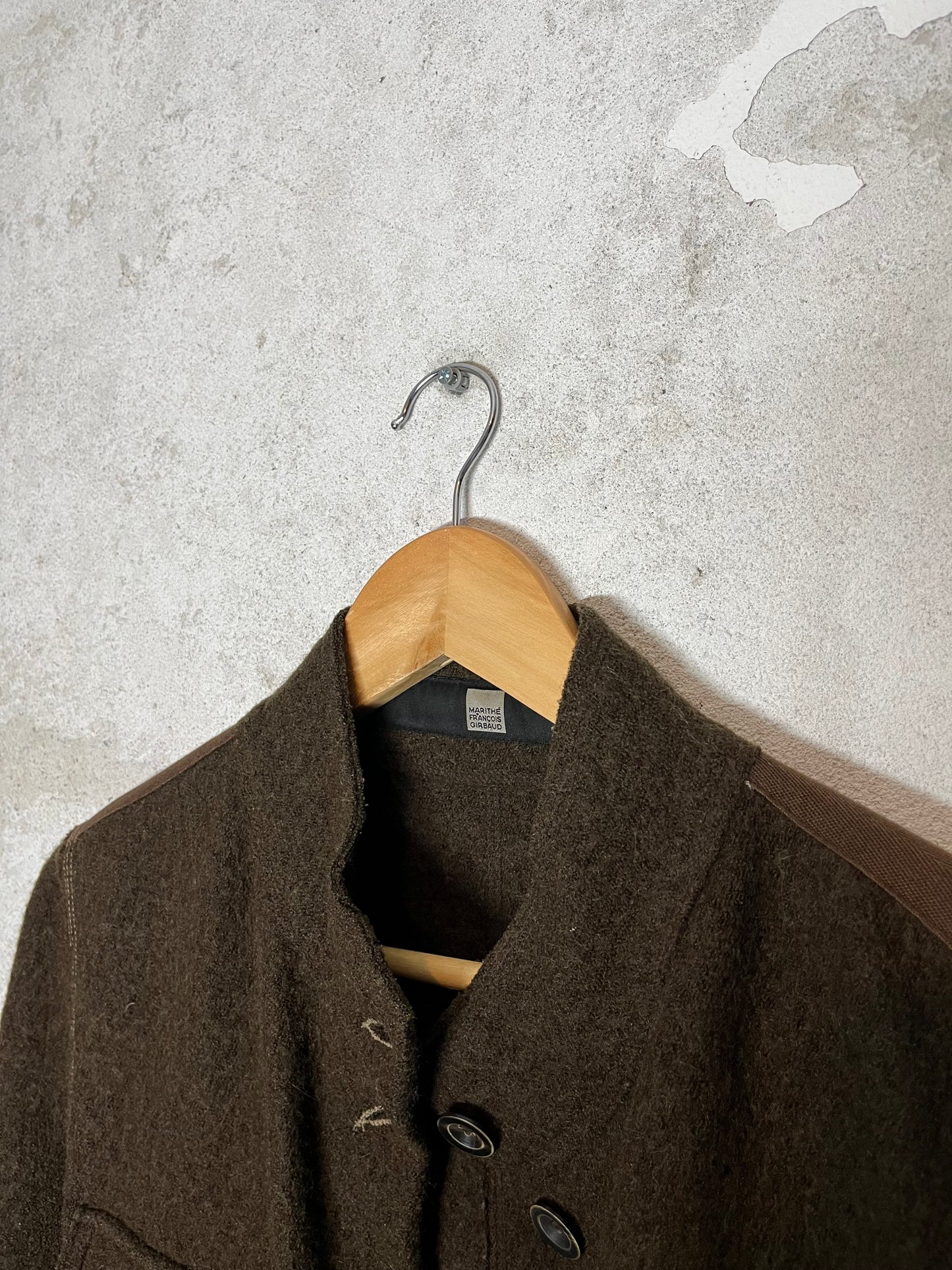 Marithé François Girbaud wool button up jacket - L