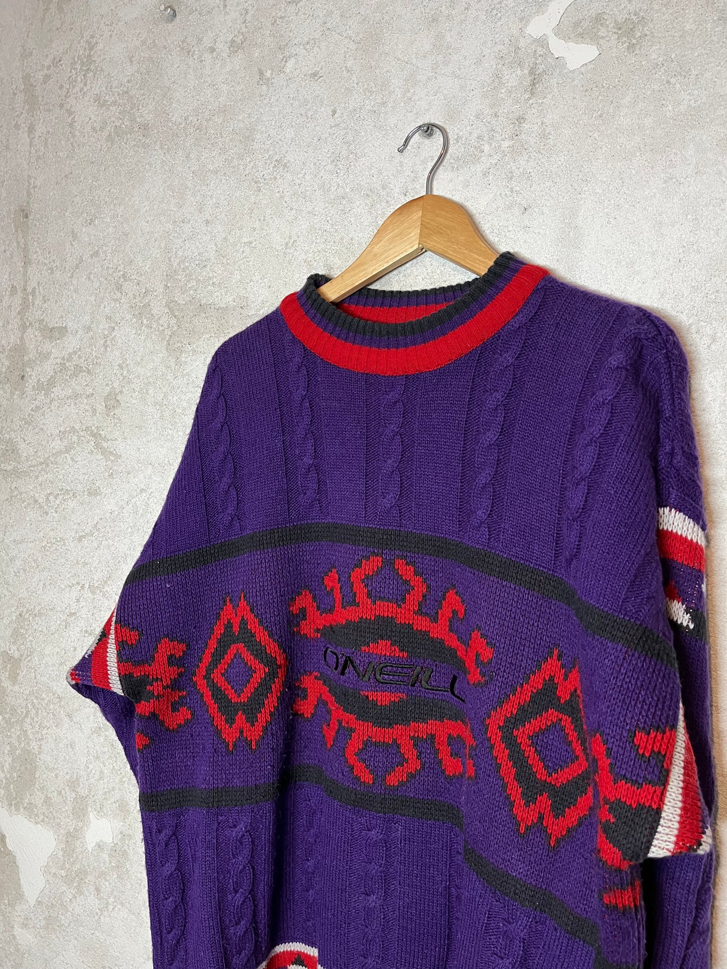 O’neill vintage 90s heavy knit ski snowboard sweater - XL