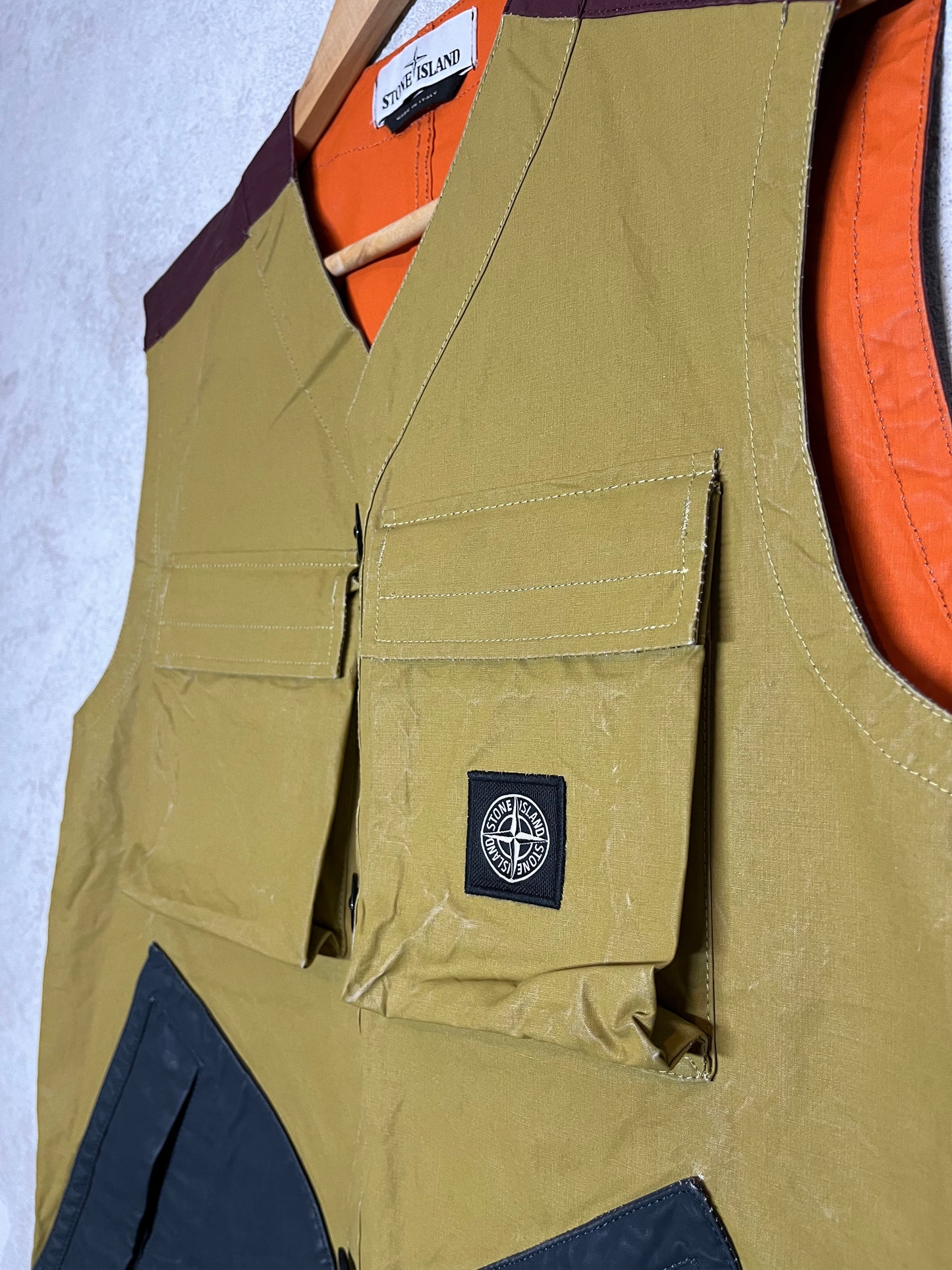 Stone Island Tela Placcata Bicolore bodywarmer - M