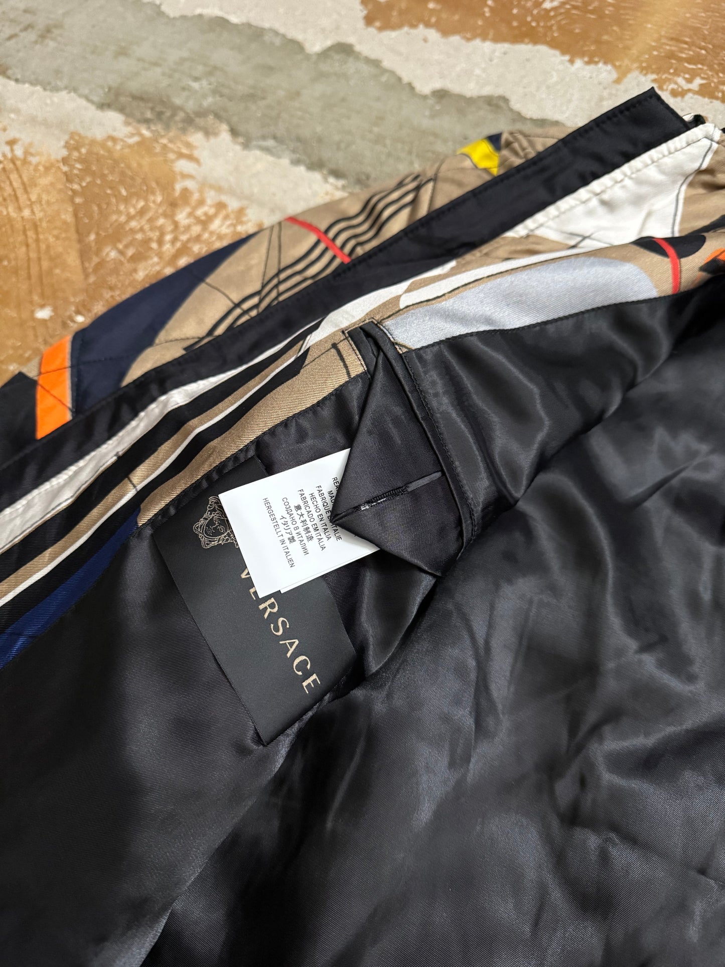 Versace vintage baroque bomber jacket - M