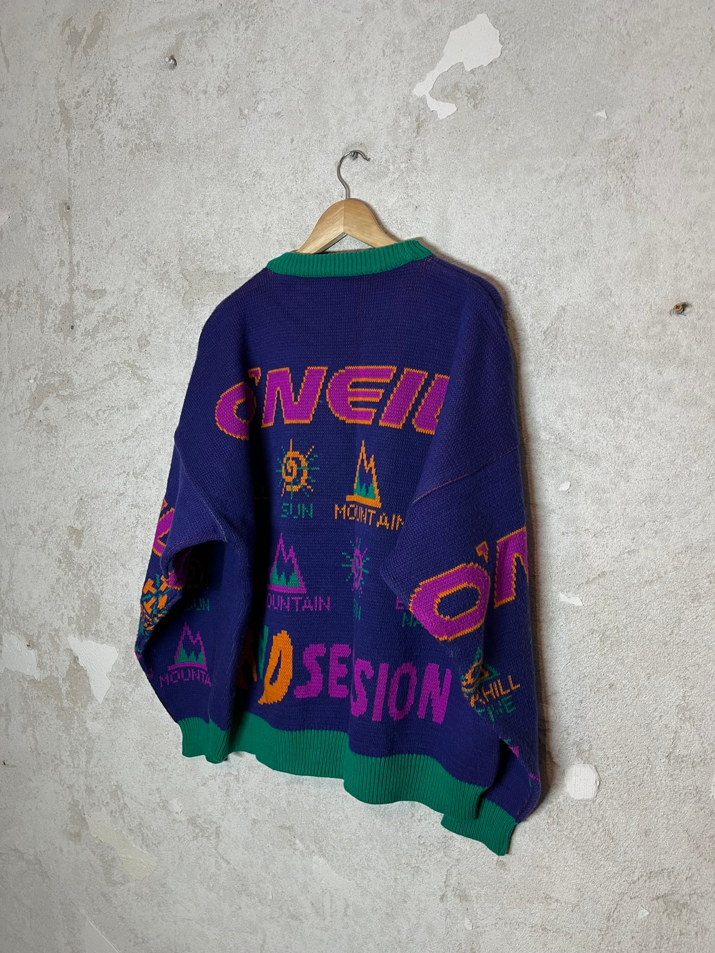 O’neill vintage ski heavy knit collectors sweatshirt - XL