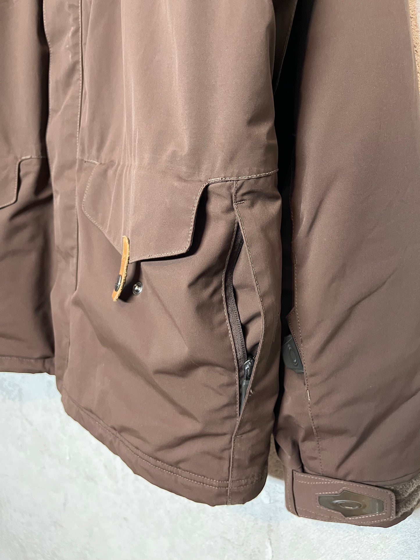 Oakley brown oversized ski jacket - XL