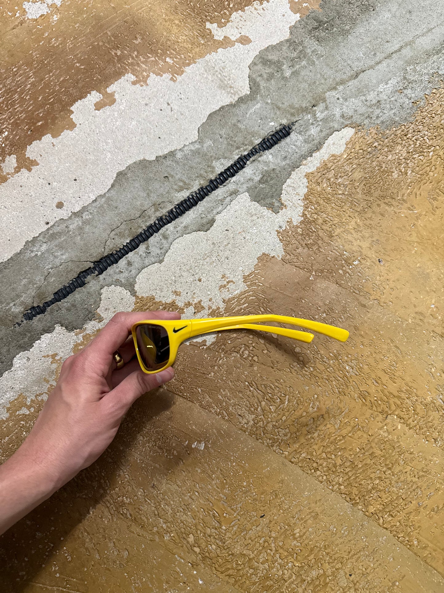 Vintage yellow Nike Rabid EV0603 703 sunglasses