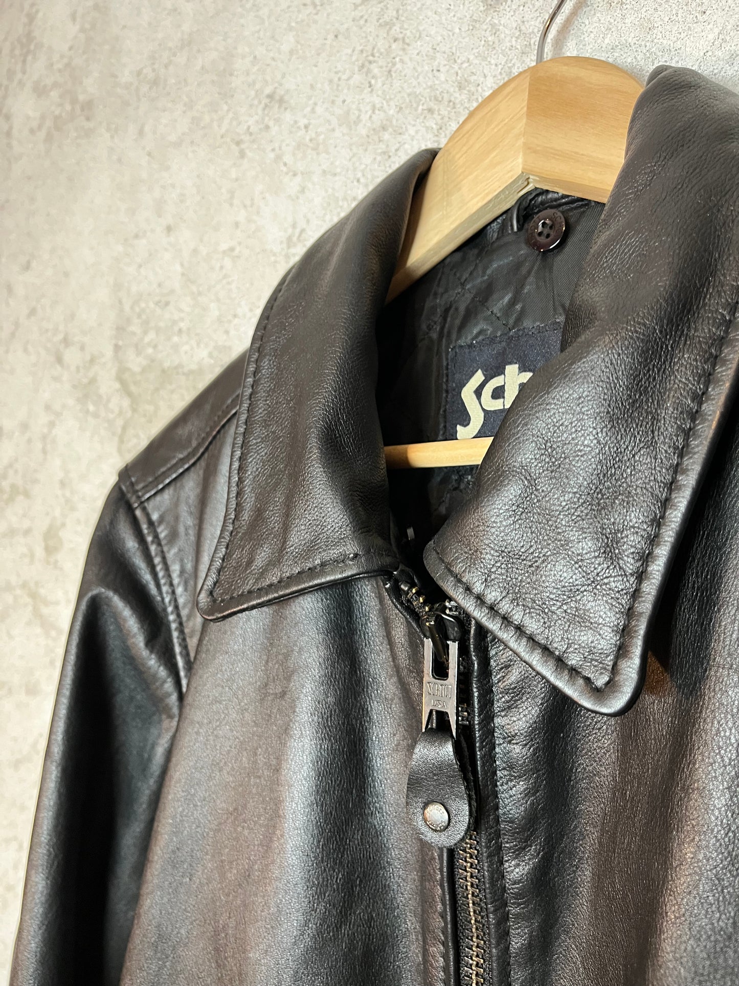 Schott NYC usa leather motor jacket - M