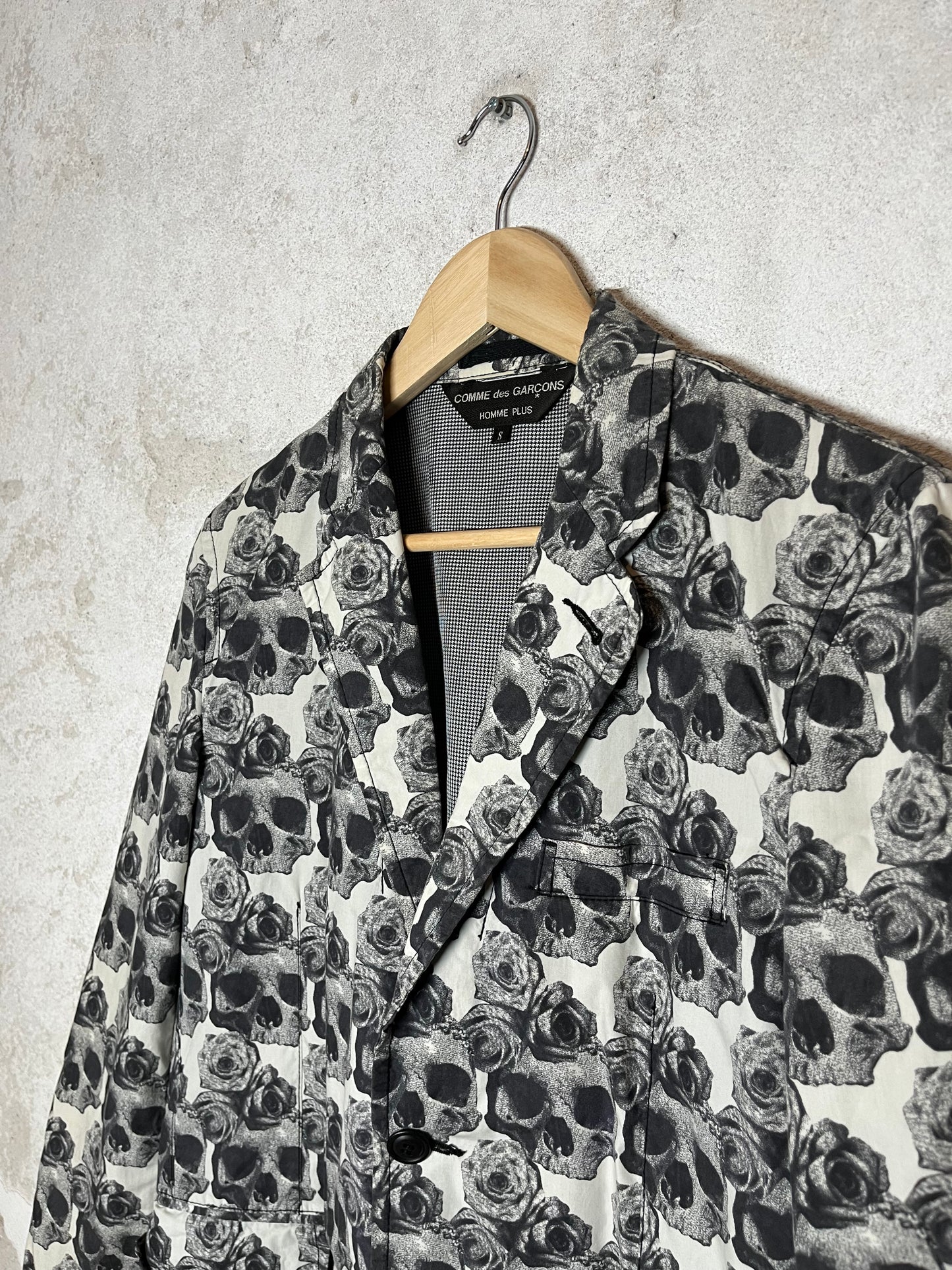 Comme des Garcons Homme plus SS'10 Runway skull roses blazer - S