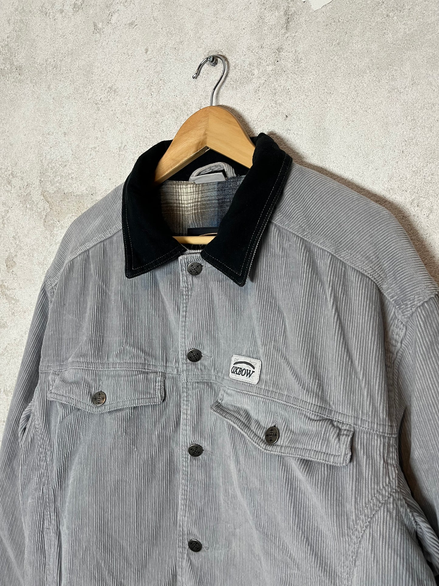 Oxbow vintage retro surf skate corduroy jacket - M