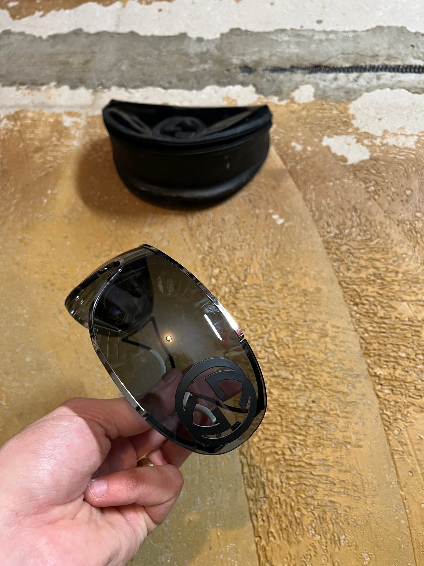 Gucci vintage shield sunglasses