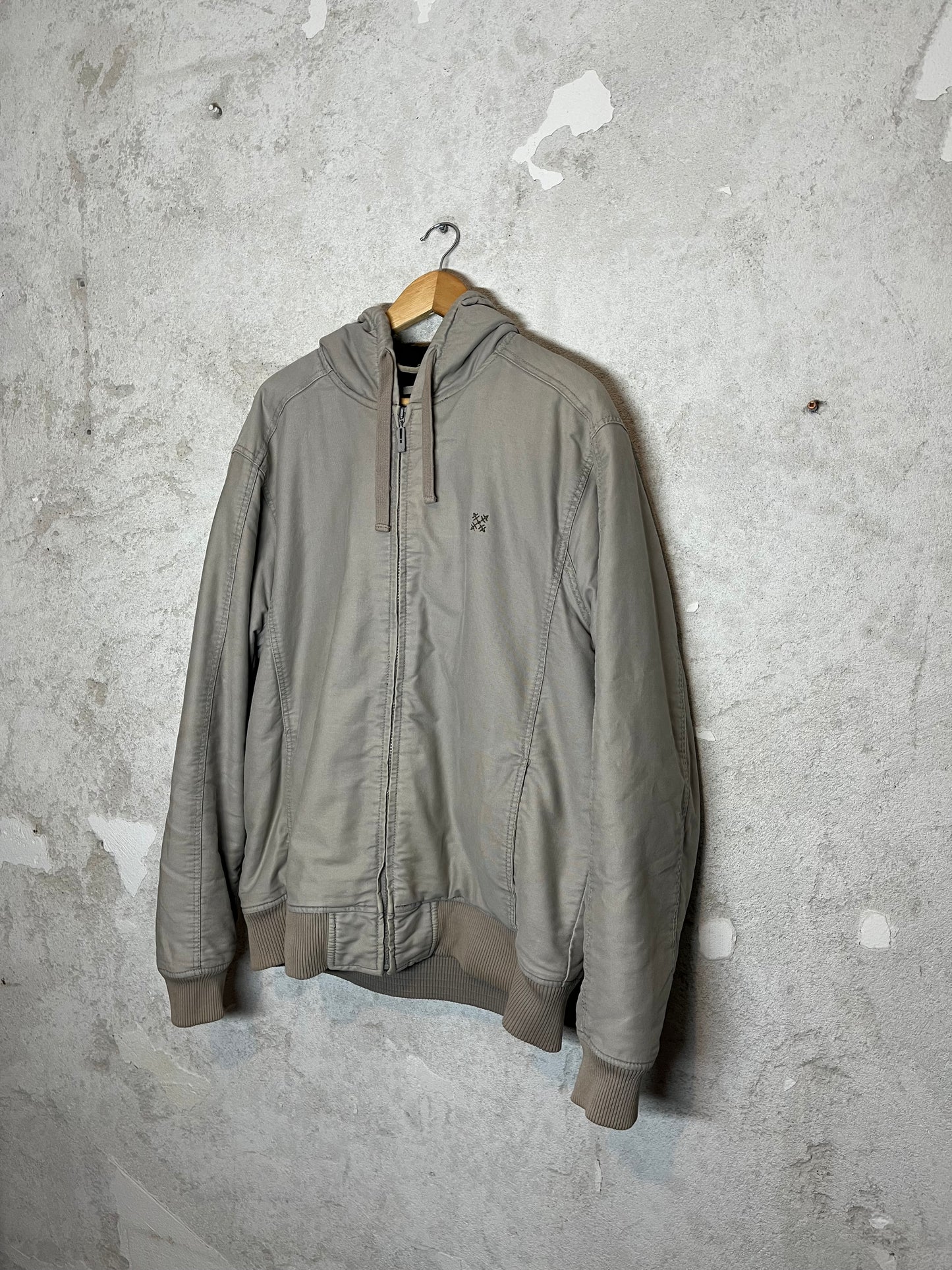 Oxbow vintage retro fleece cargo active jacket winter