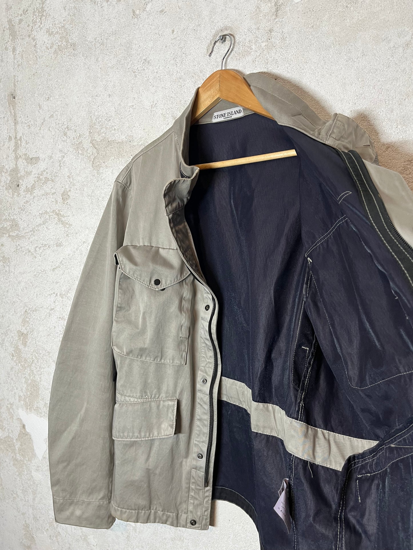 Stone Island multipocket field jacket special material - L