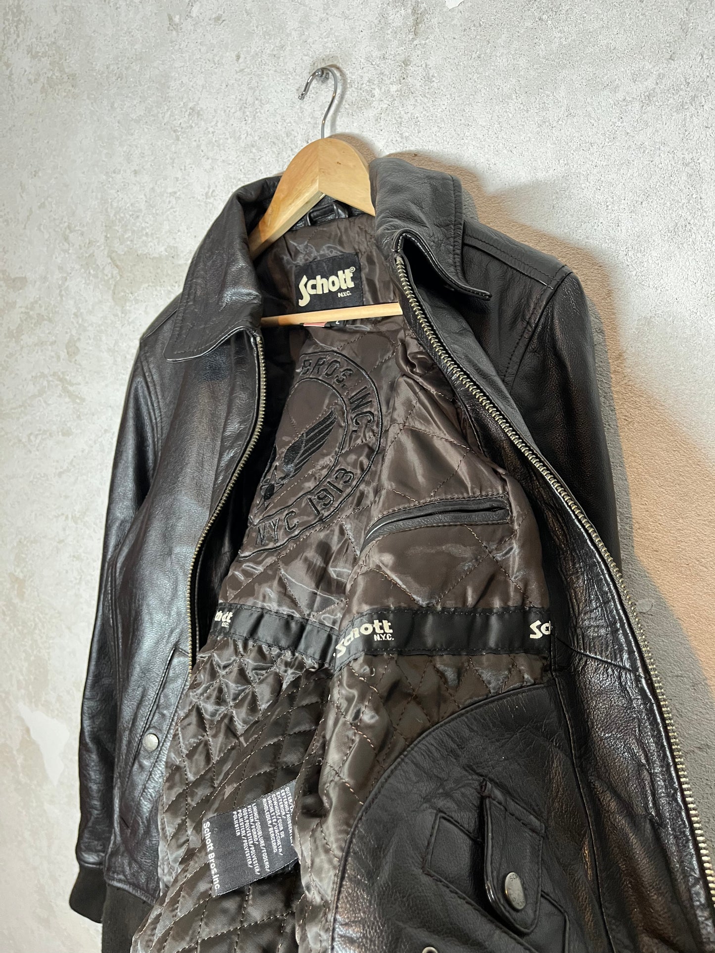 Schott NYC New York Leather motor jacket - L