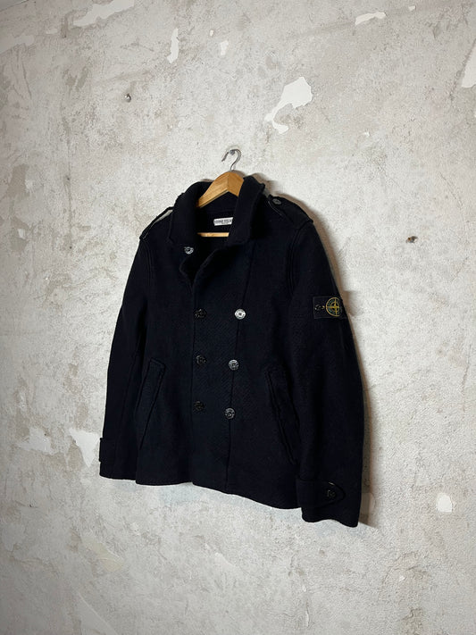 Stone Island wool jacket trenchcoat - L