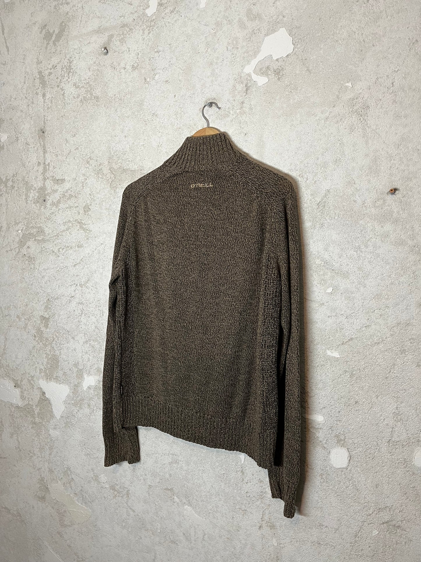 O’neill vintage 1/4 zip up knit sweater - L