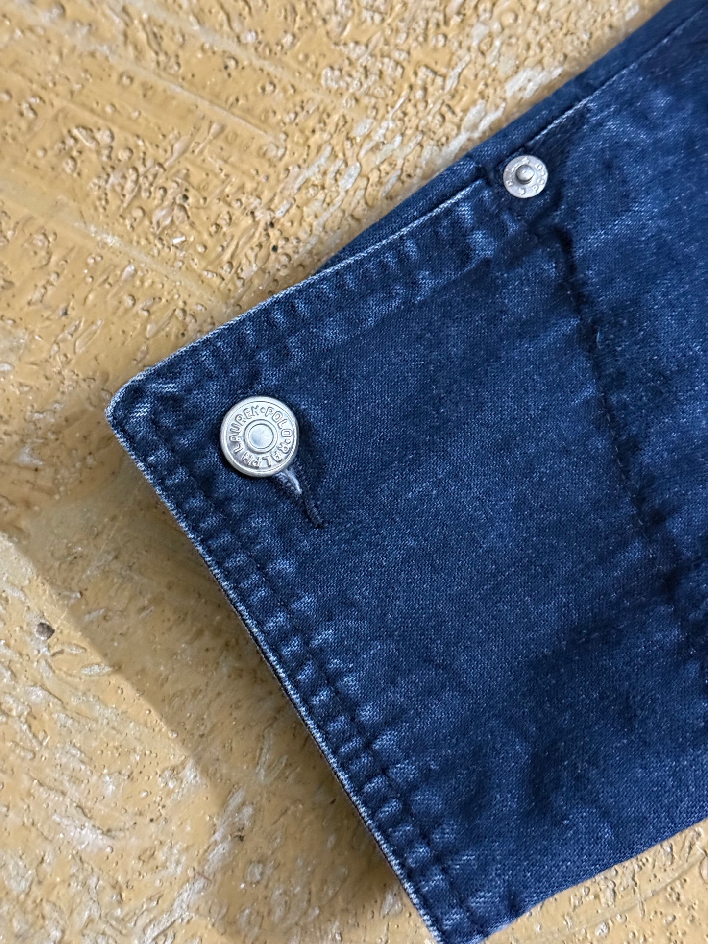 Ralph Lauren polo sport lobster fireman clasp denim jacket - S
