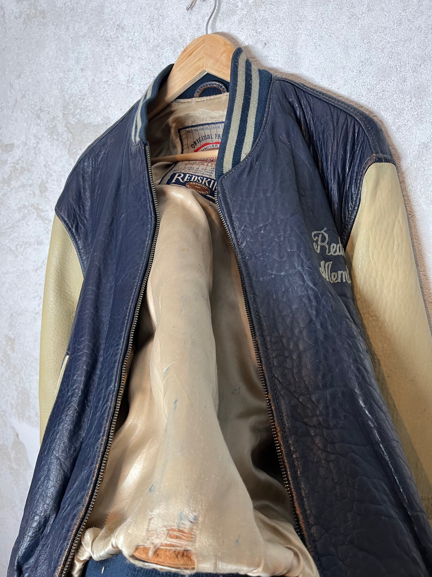 Redskins vintage leather motor jacket - L