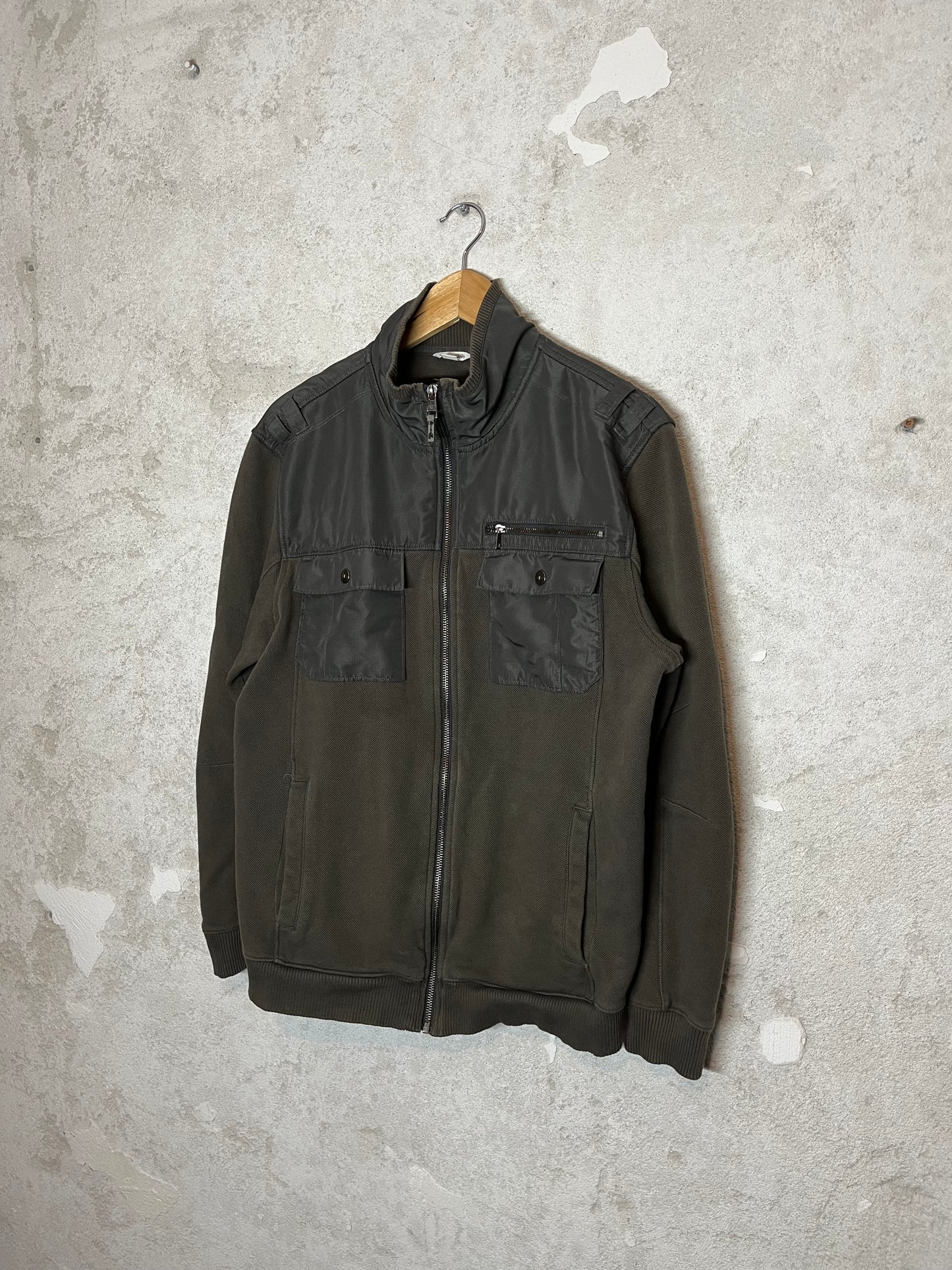 Calvin Klein cargo utility multipocket 2000s jacket - L