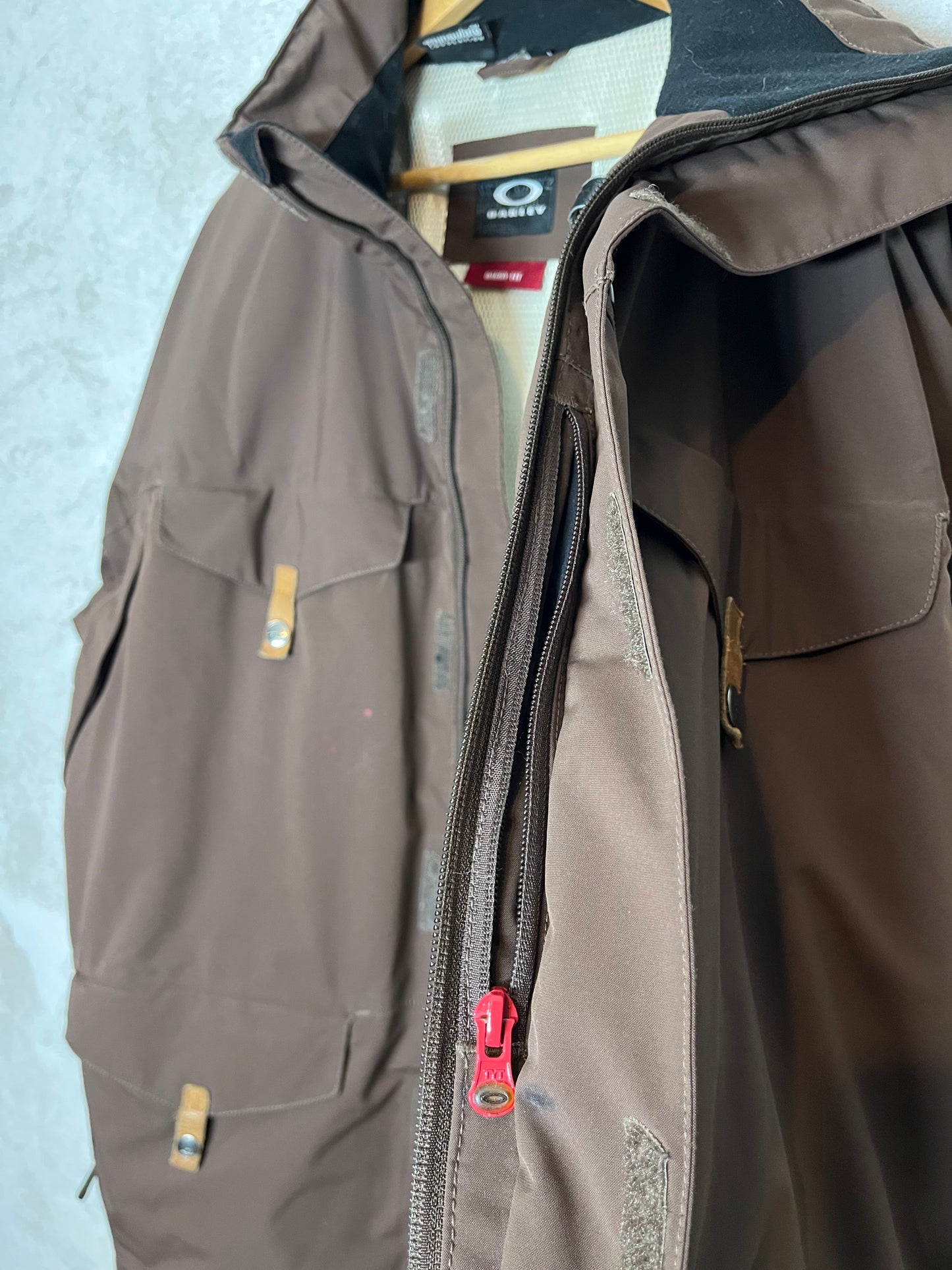 Oakley brown oversized ski jacket - XL