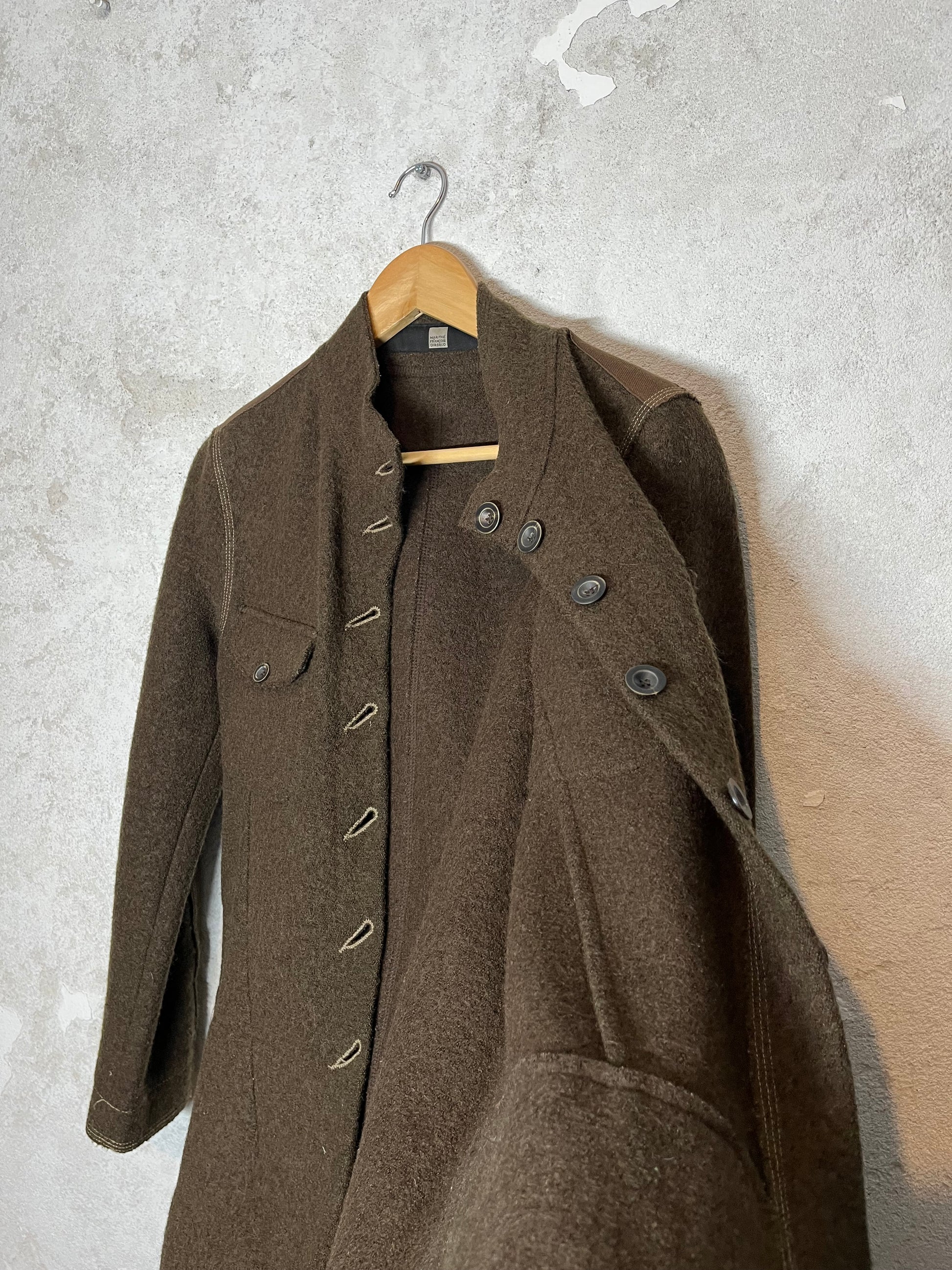 Marithé François Girbaud wool button up jacket