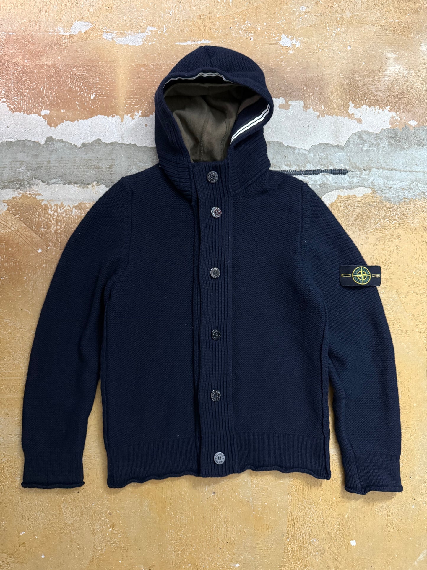 Stone Island vintage heavy knit 100% wool sweater - XL