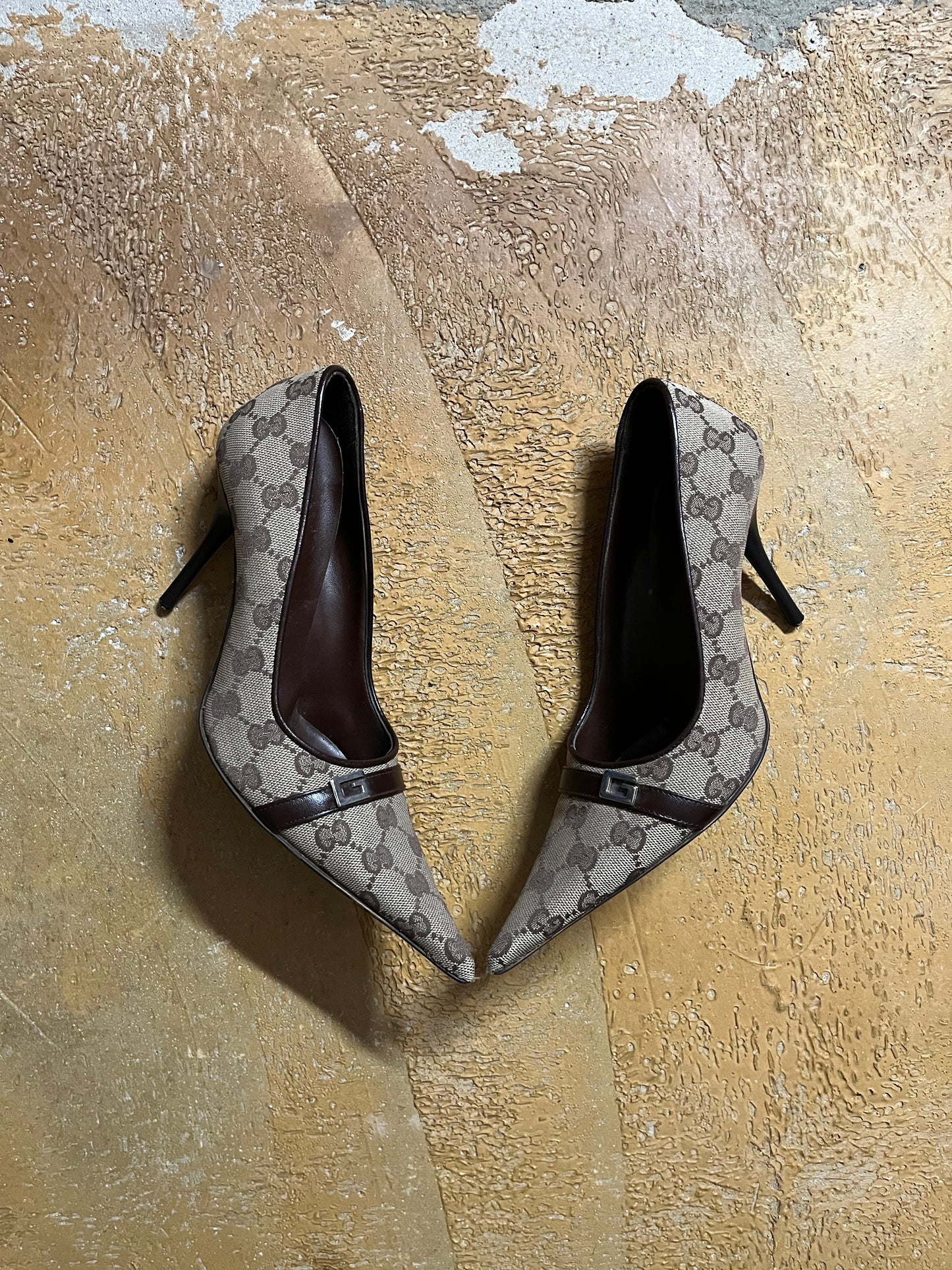 Gucci kitten heels vintage monogram - 38