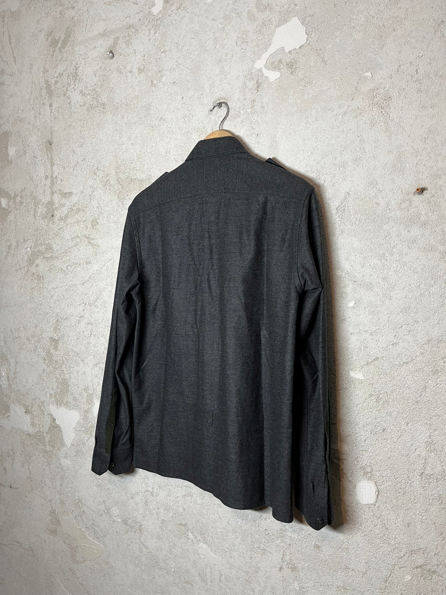 Louis Vuitton patched wool overshirt - S