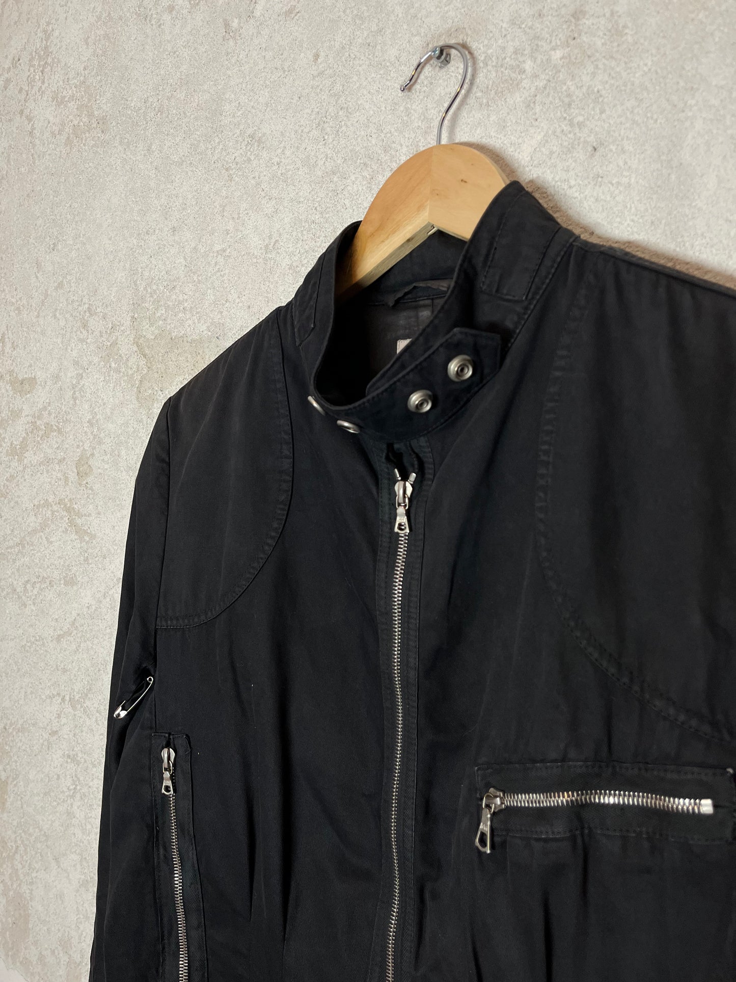 Dries van Noten archive multi zip safety pin jacket