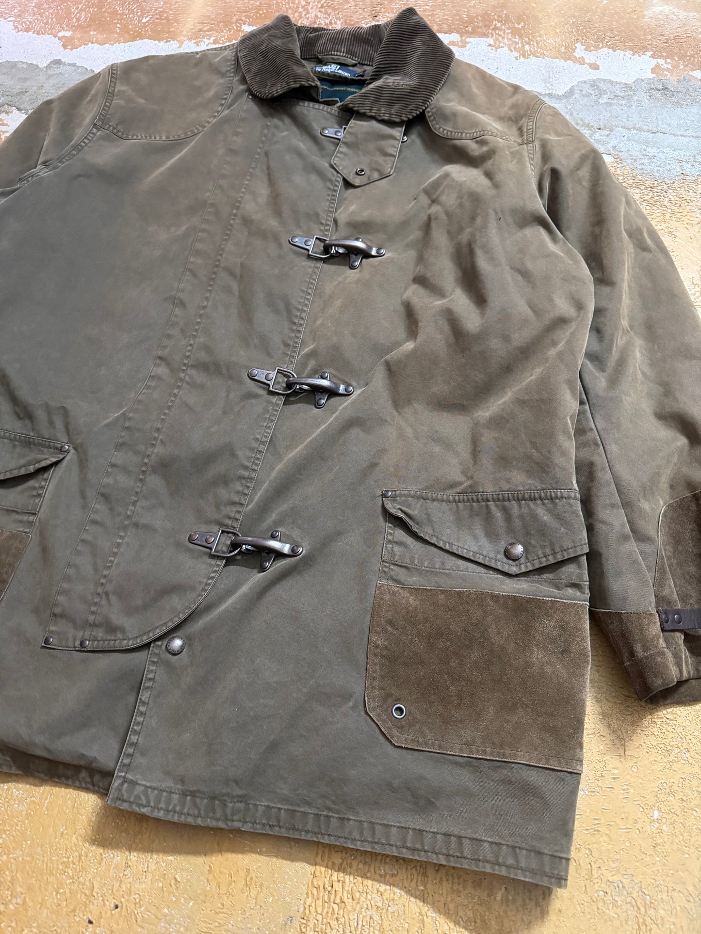 Ralph Lauren fireman lobster clasp removable lining jacket - XXL