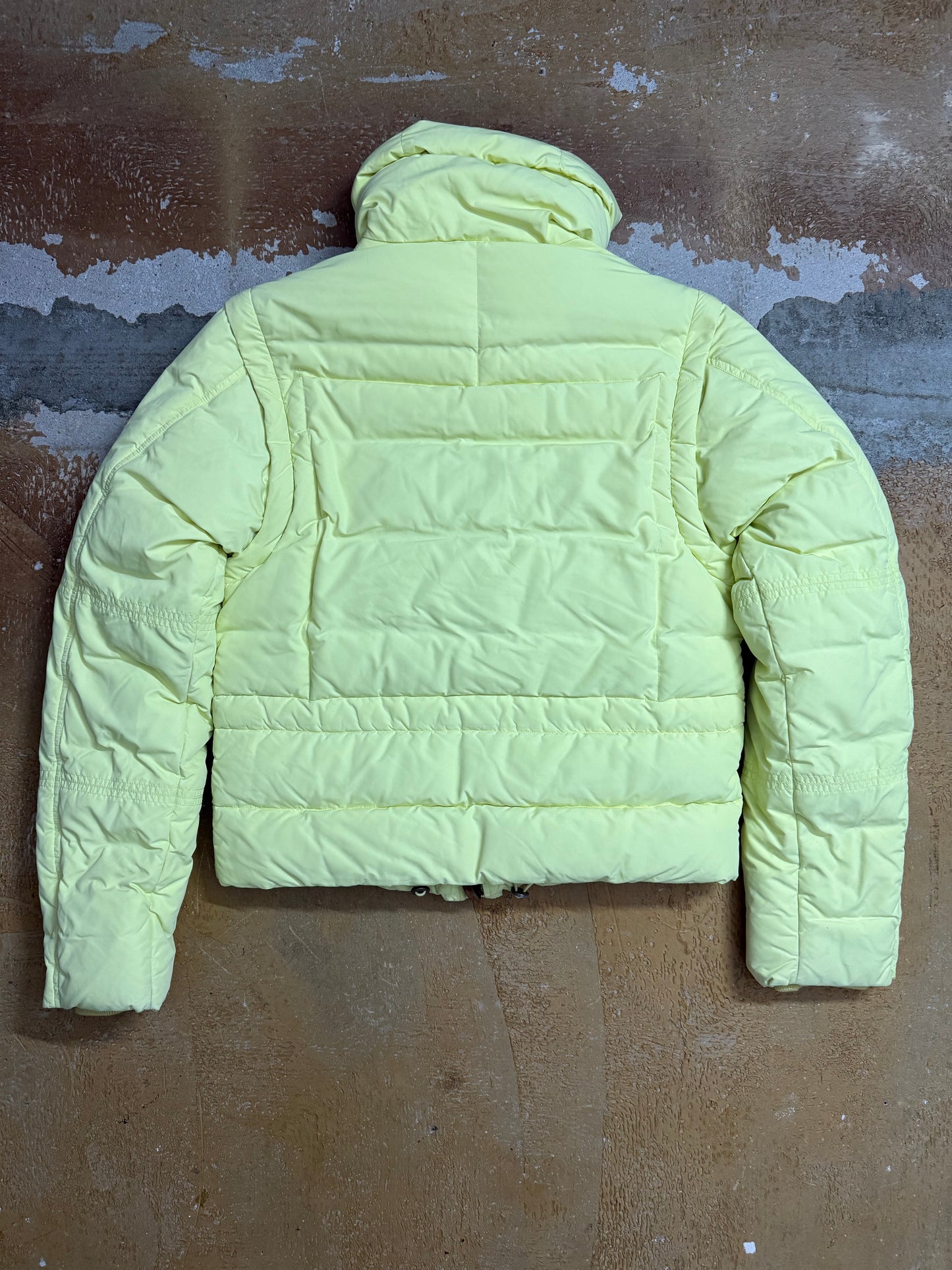Louis Vuitton yellow zip off sleeves puffer jacket - L