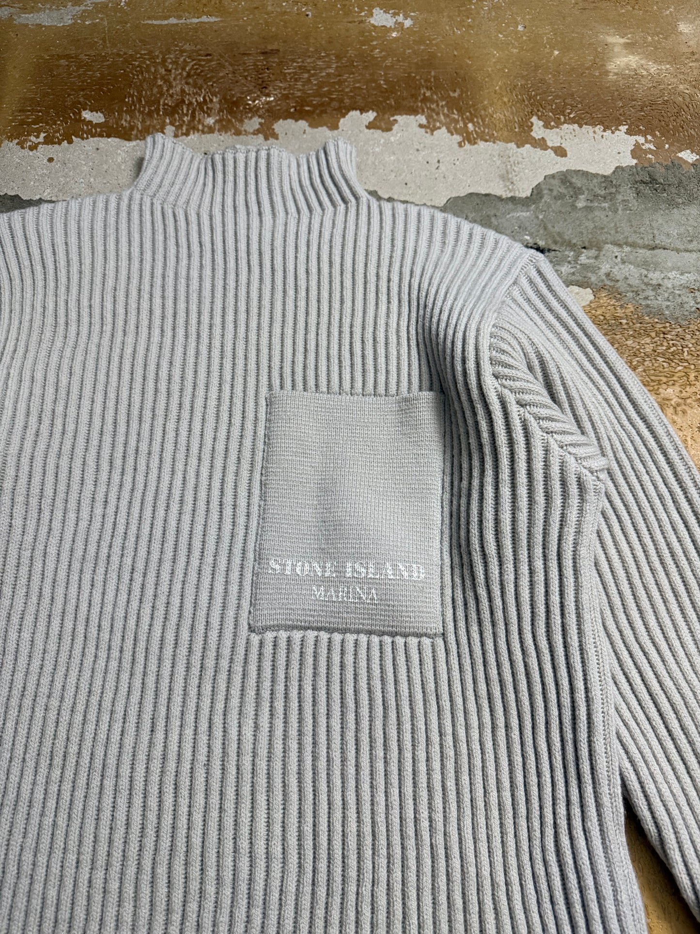 Stone Island Marina 100% wool knit sweater - L