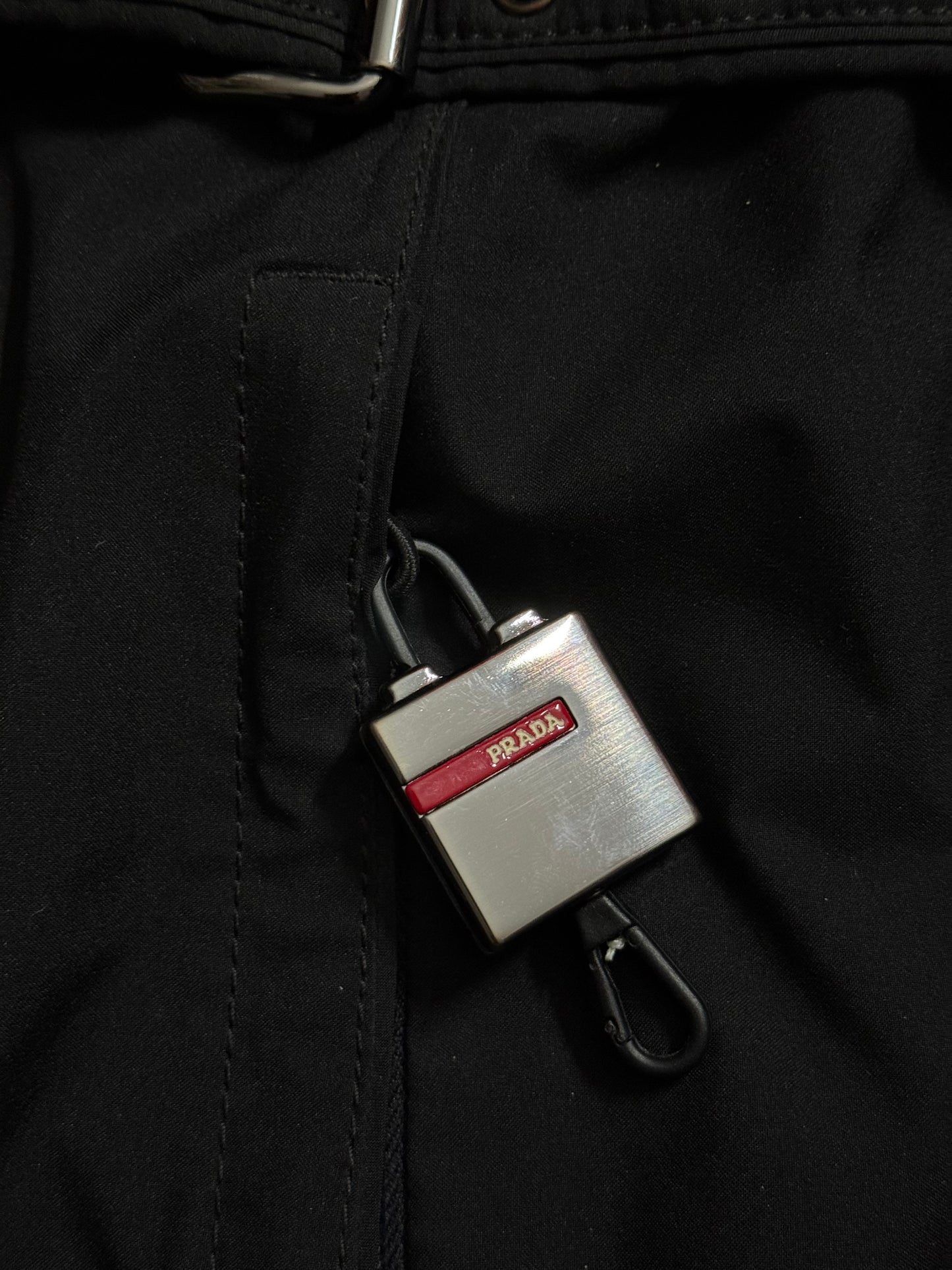 Prada vintage trenchcoat padded down jacket - S