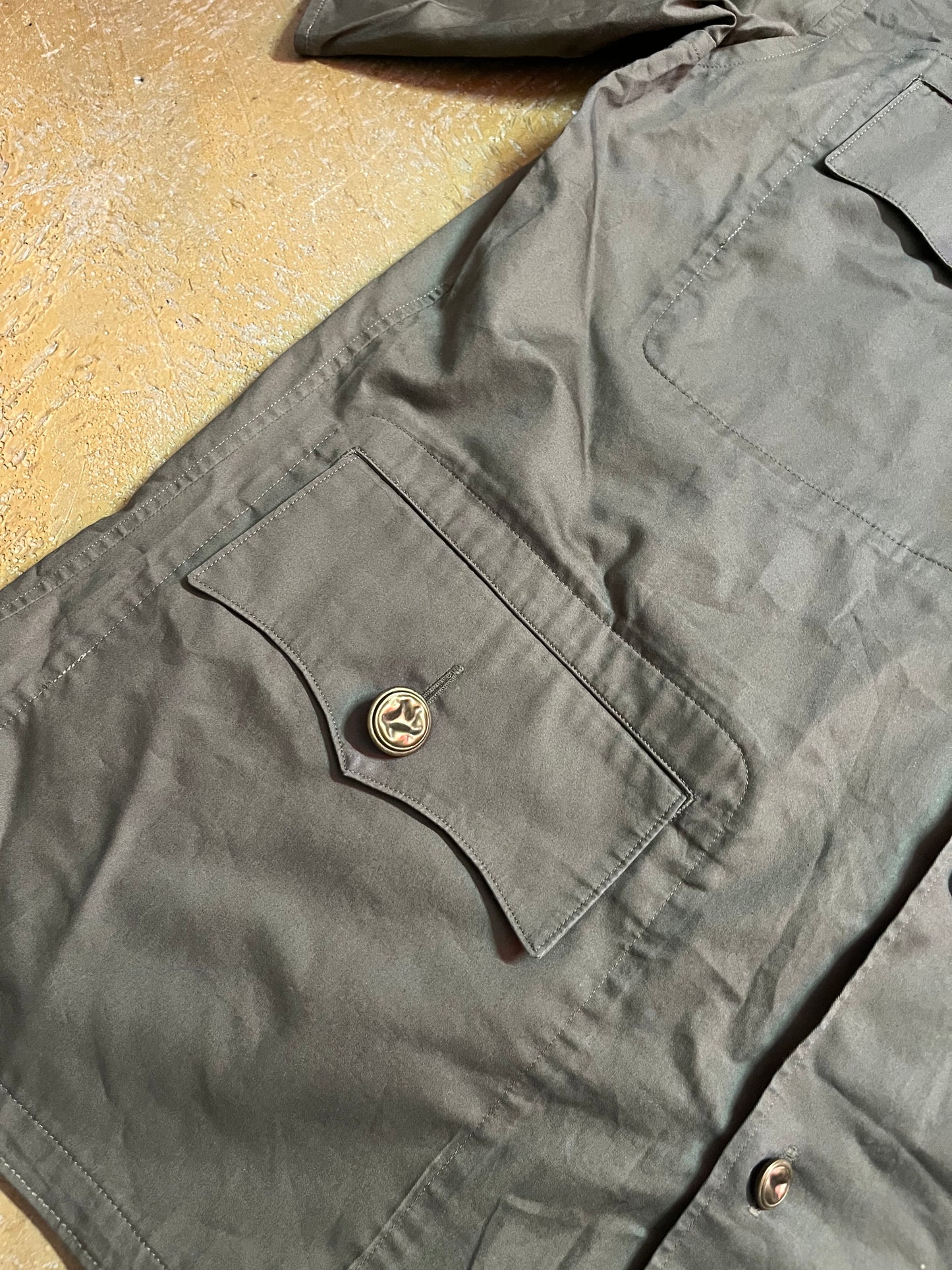 Comme des Garcons military khaki green polo shirt - M
