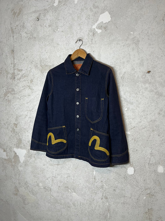 Evisu selvedge japanese denim jacket vintage - M