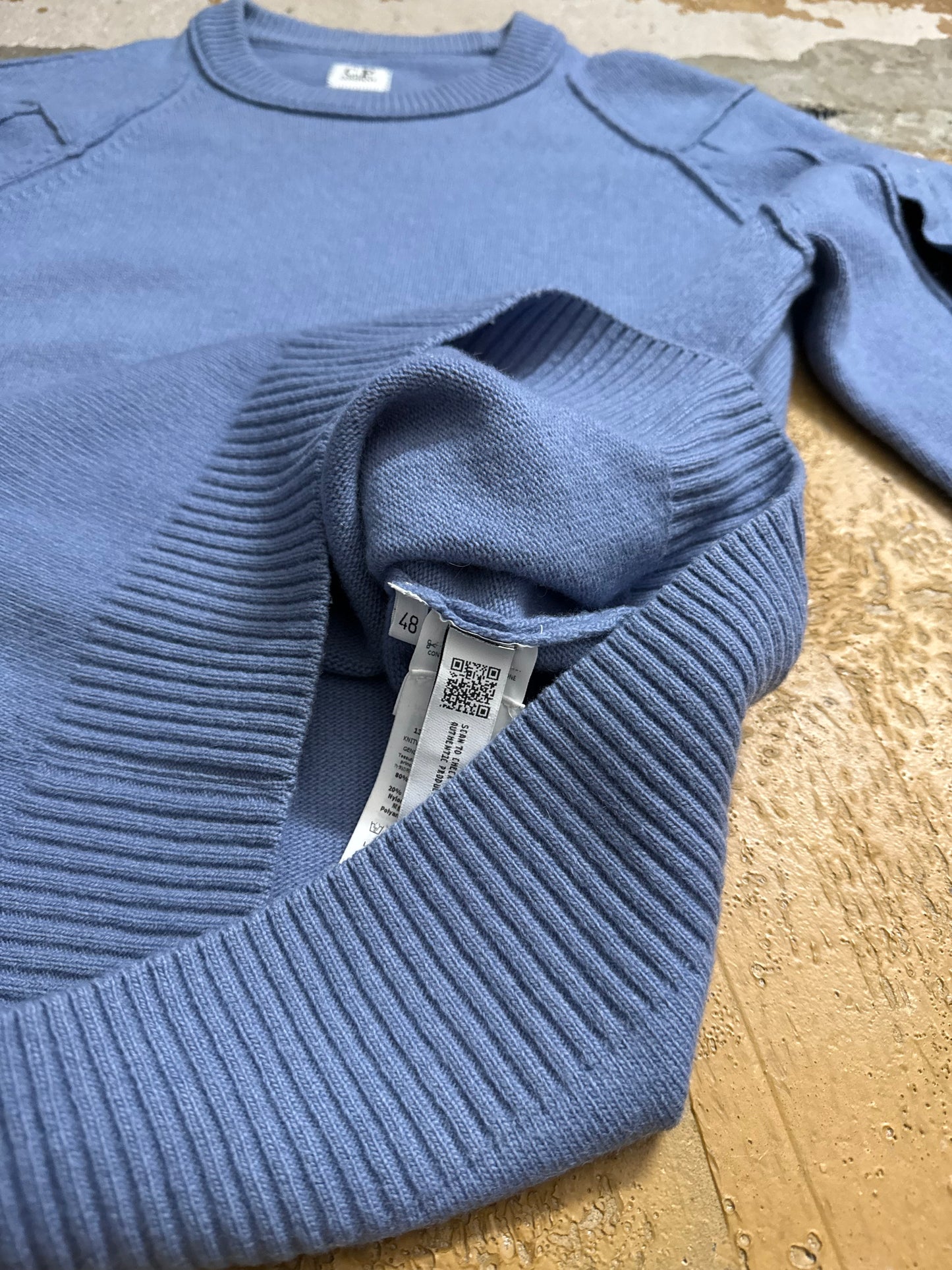 CP company lambswool knit lense sweater - M