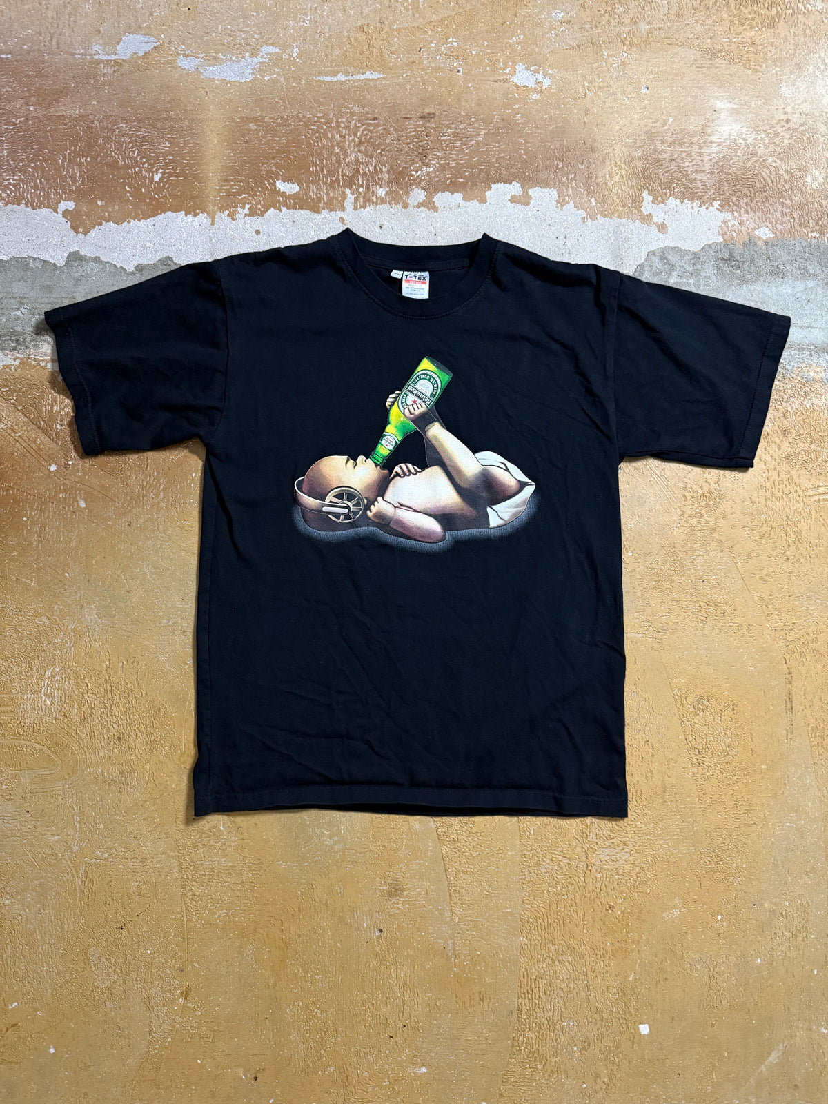 Vintage Heineken Baby graphic tee shirt