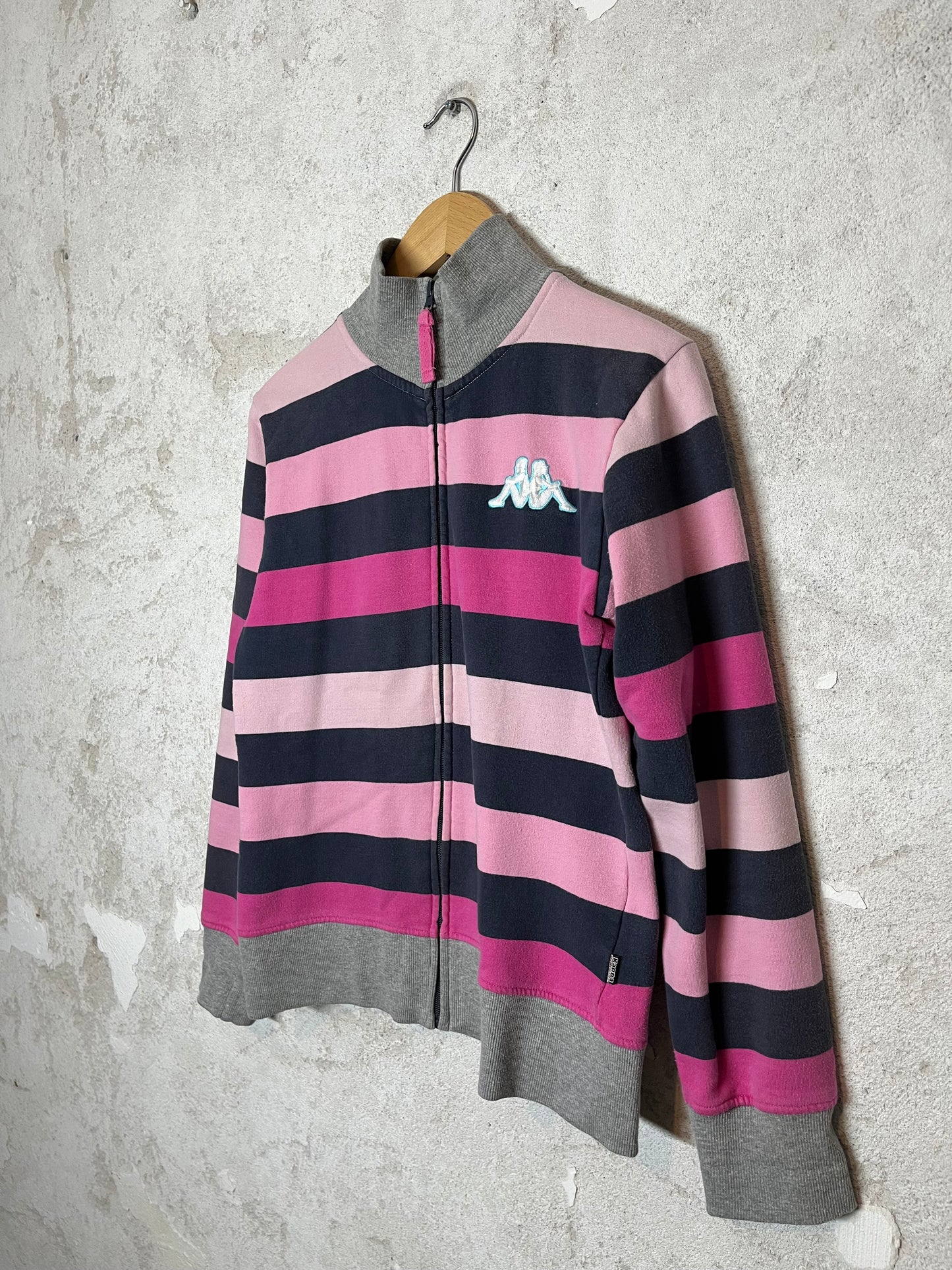 Kappa vintage retro zip-up sweater - L