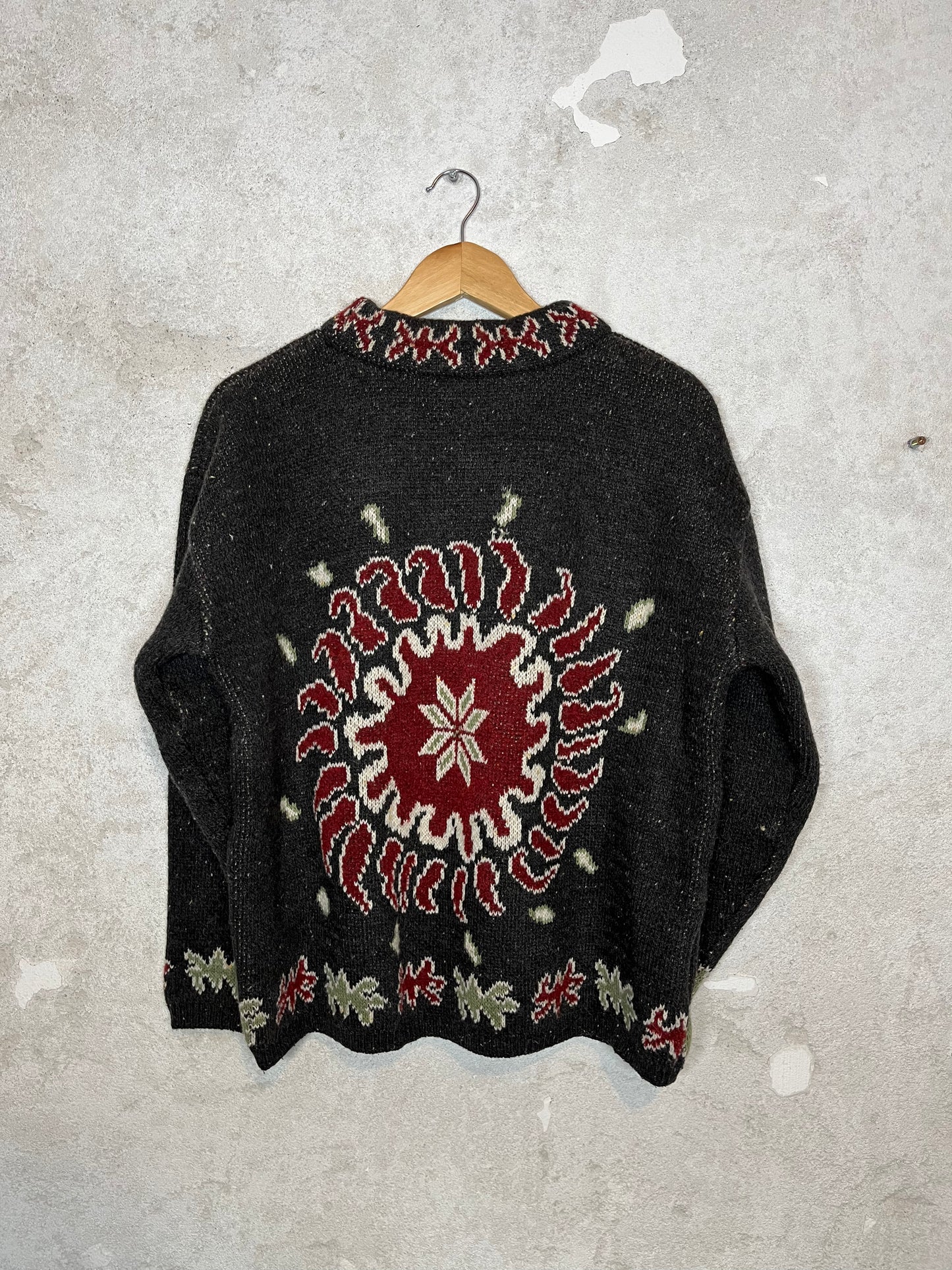 Vintage heavy ski snowboard knit - S/M