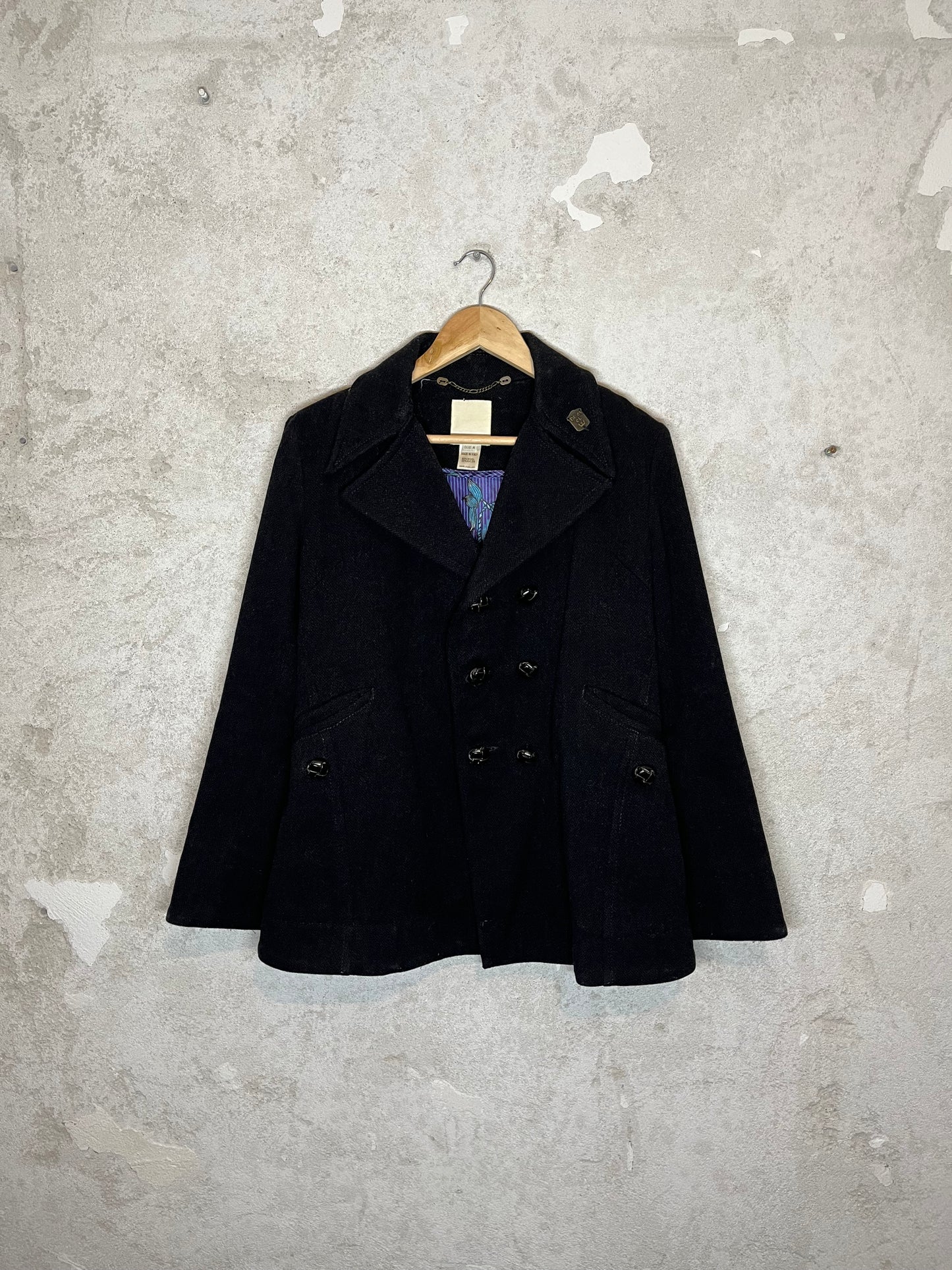 Diesel vintage 2000s wool trenchcoat jacket - M