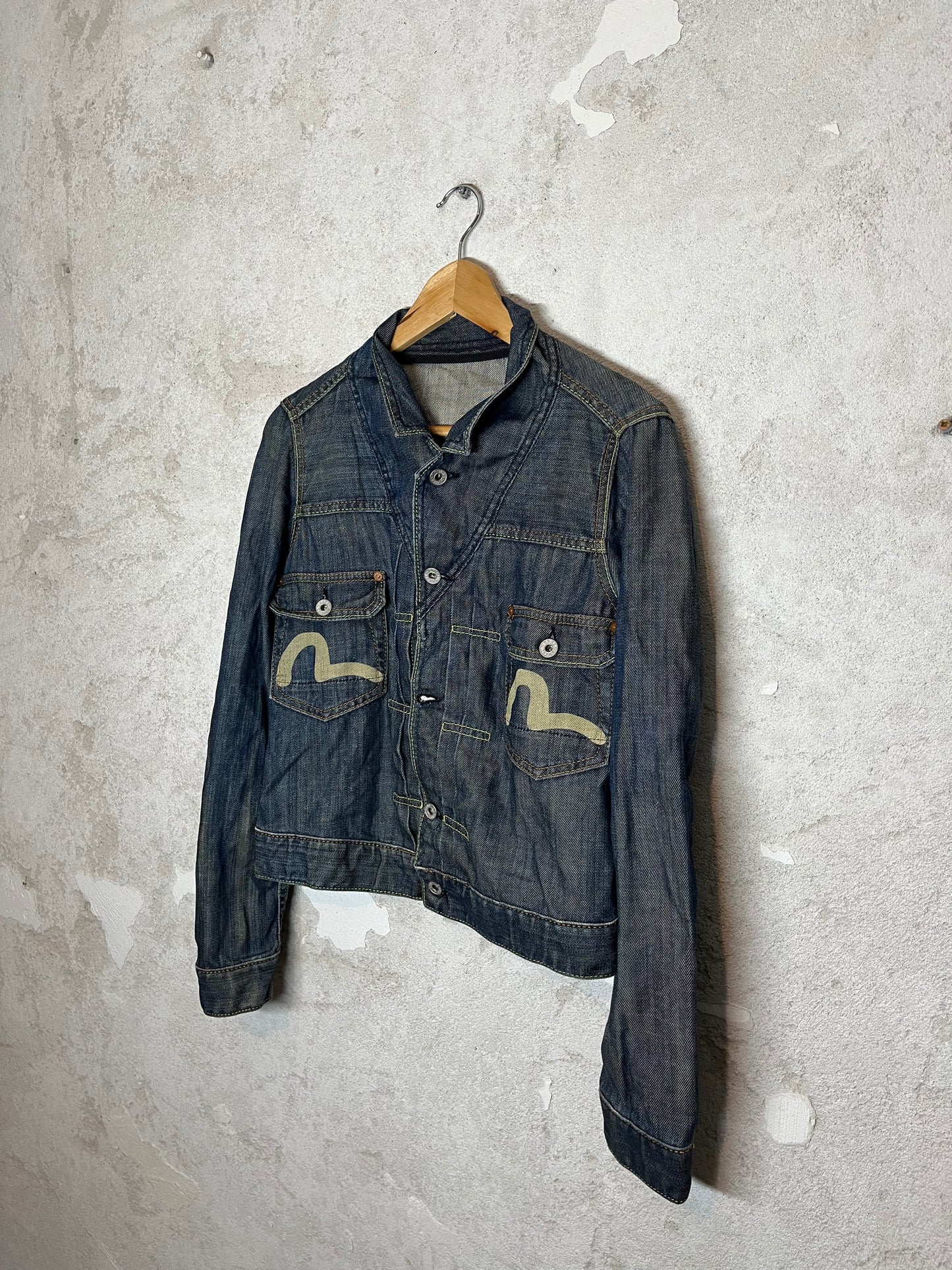 Evisu Japan logo denim jacket - M