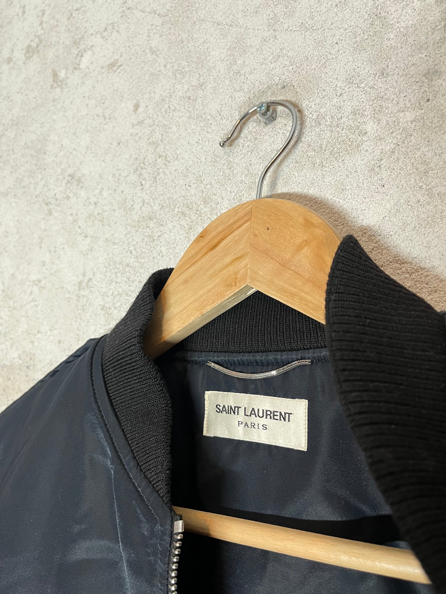 Yves Saint Laurent Nylon Side pocket bomber jacket - S/M