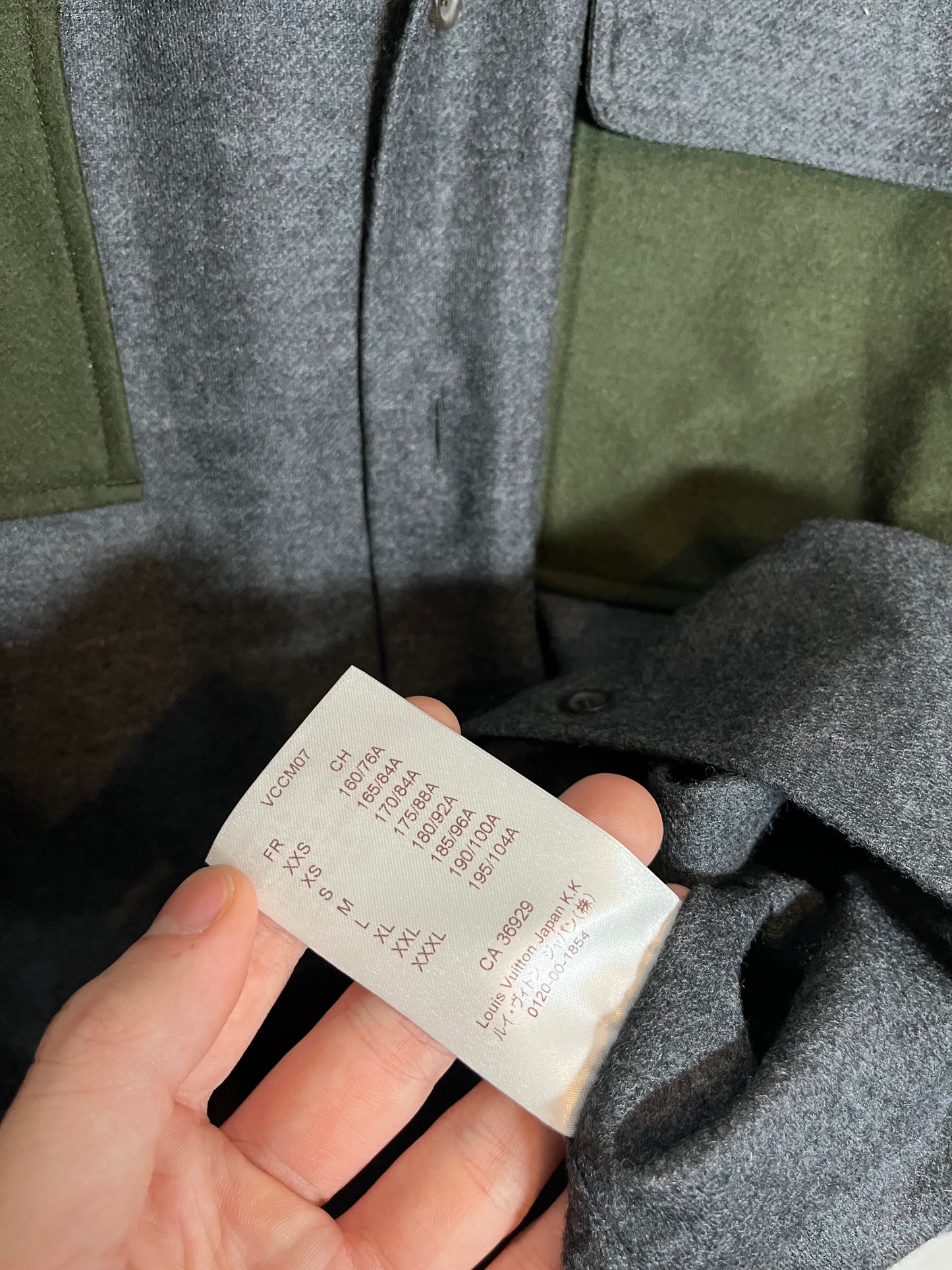 Louis Vuitton patched wool overshirt - S