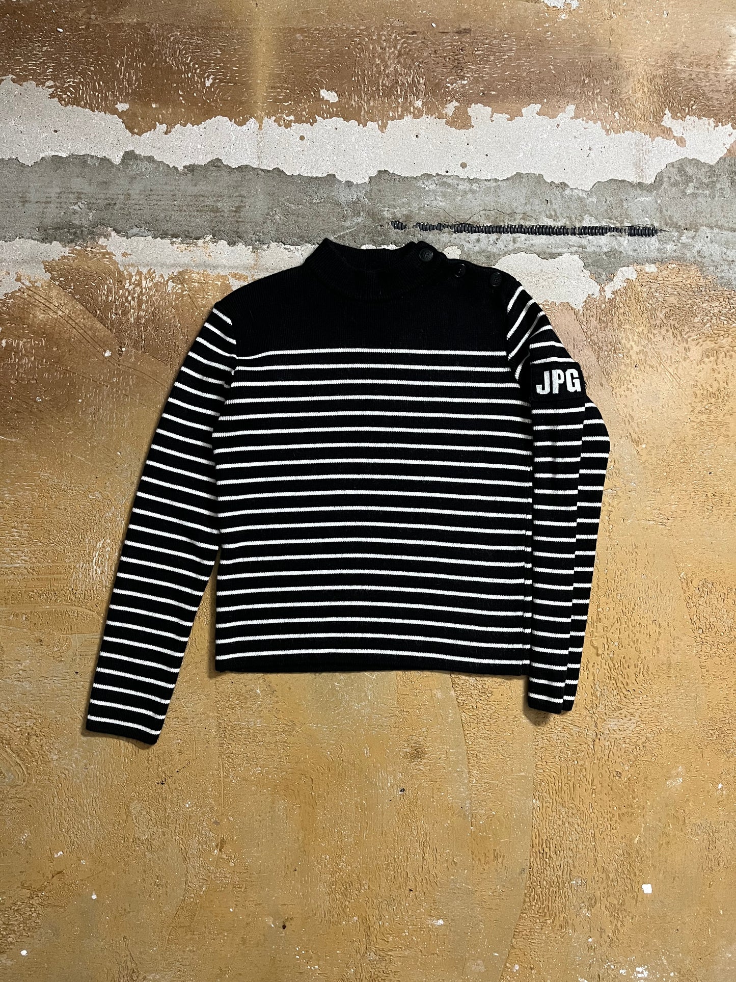 Jean Paul Gaultier striped knit sweater - S