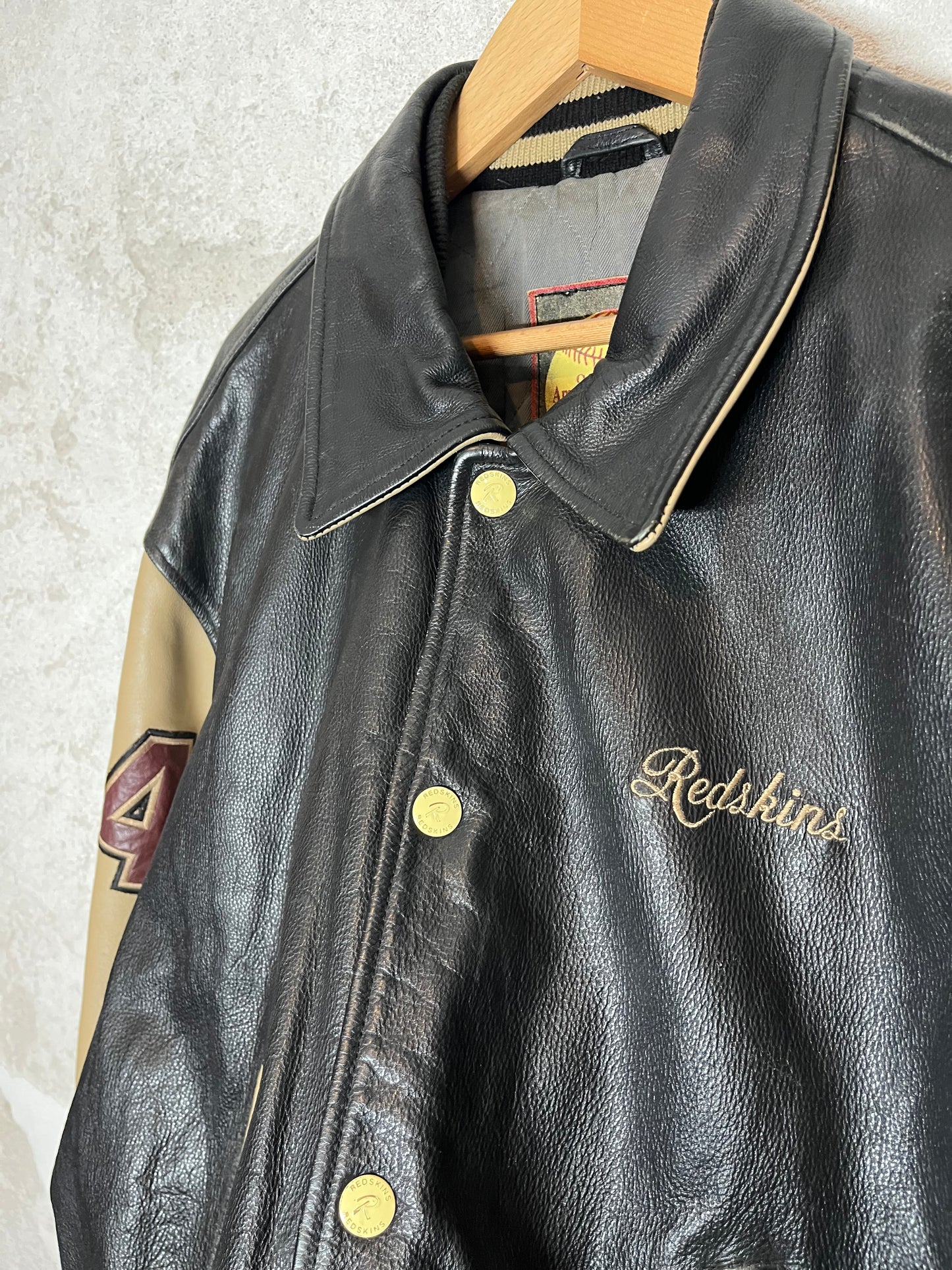 Redskins vintage leather jacket - XL