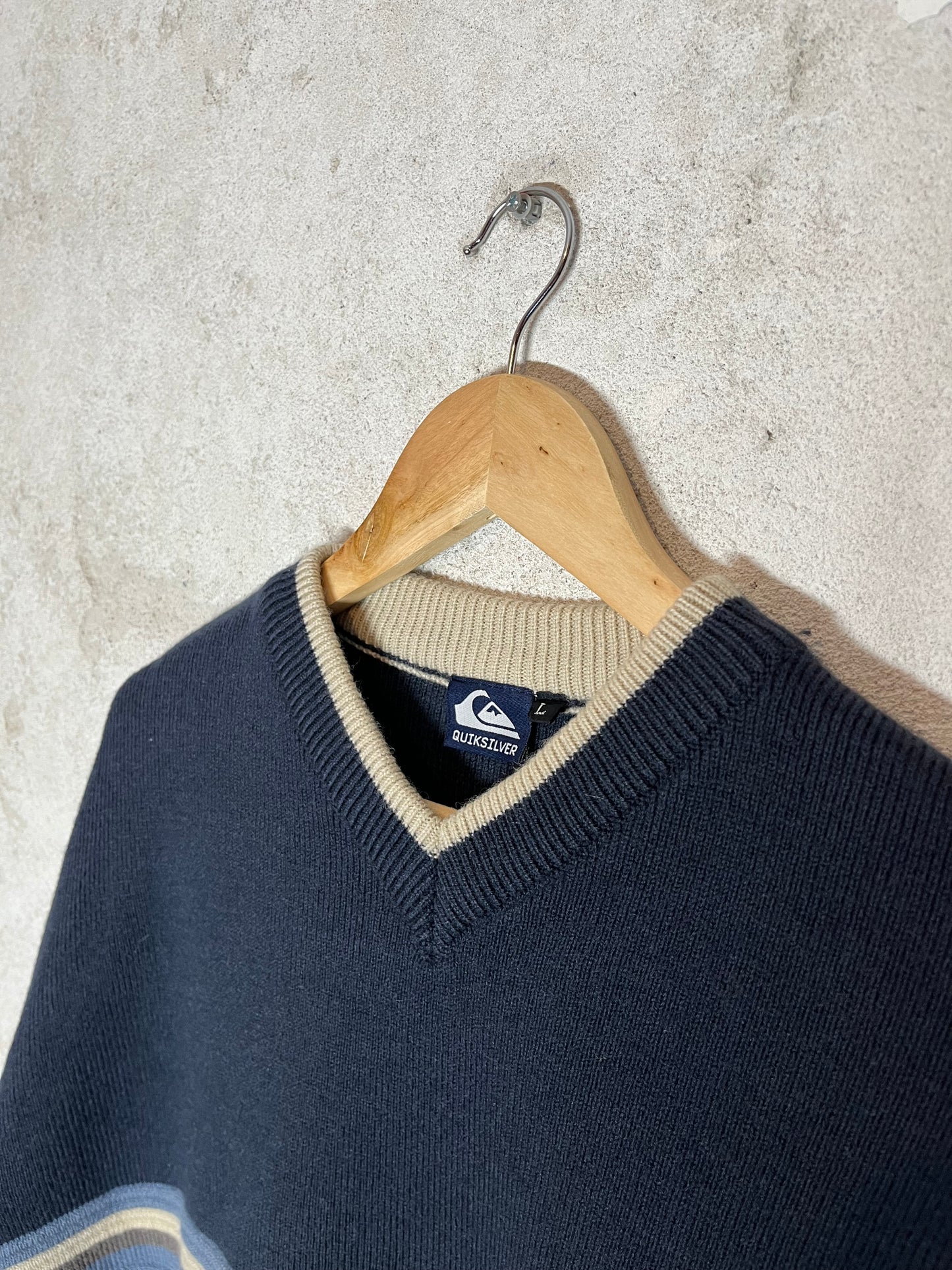 Quiksilver knit V neck sweater - XL