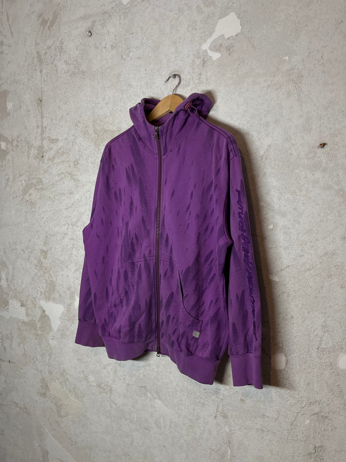 Maharishi x Futura purple rain hooded vest sweater - M