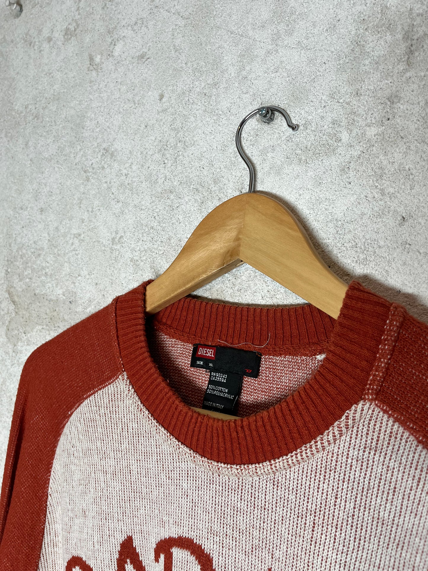 Diesel vintage 90s 2000s retro knit sweatshirt - XL