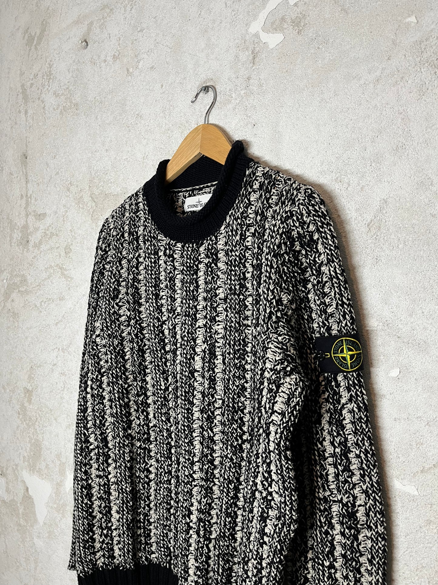 Stone Island 2017 heavy knit sweater - L