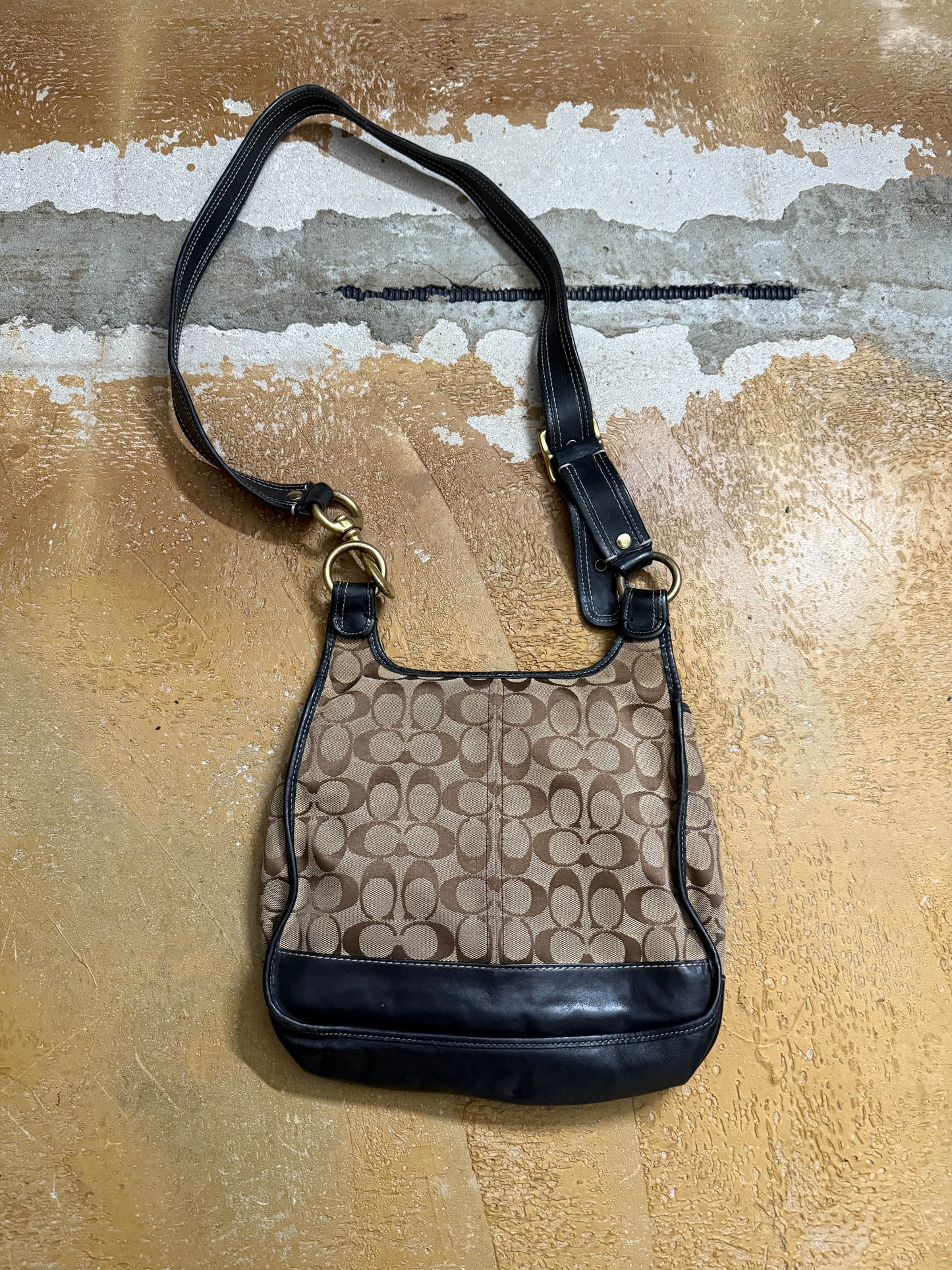 Coach vintage monogram leather bag