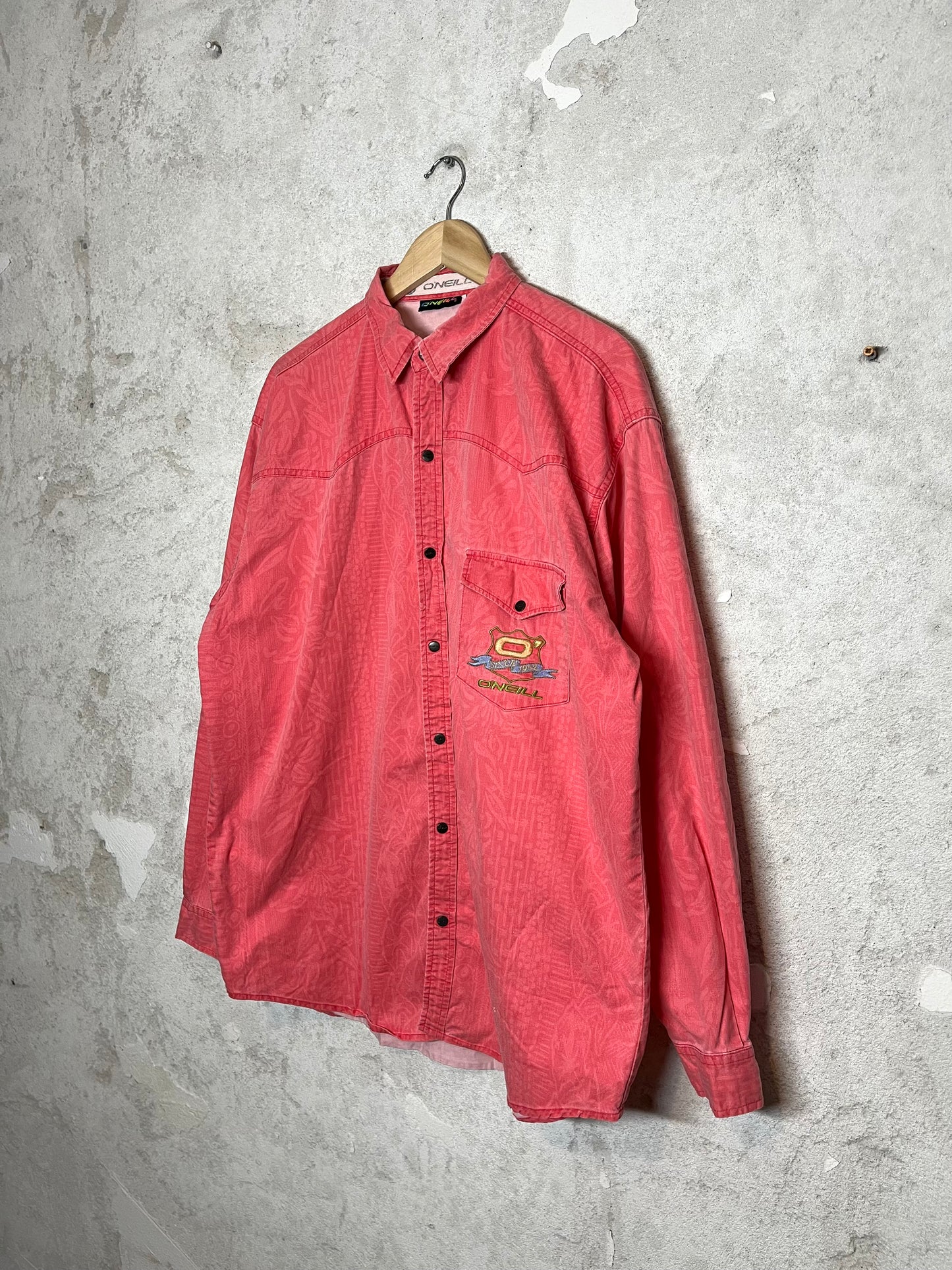 O’neill vintage denim embroidered overshirt- XL